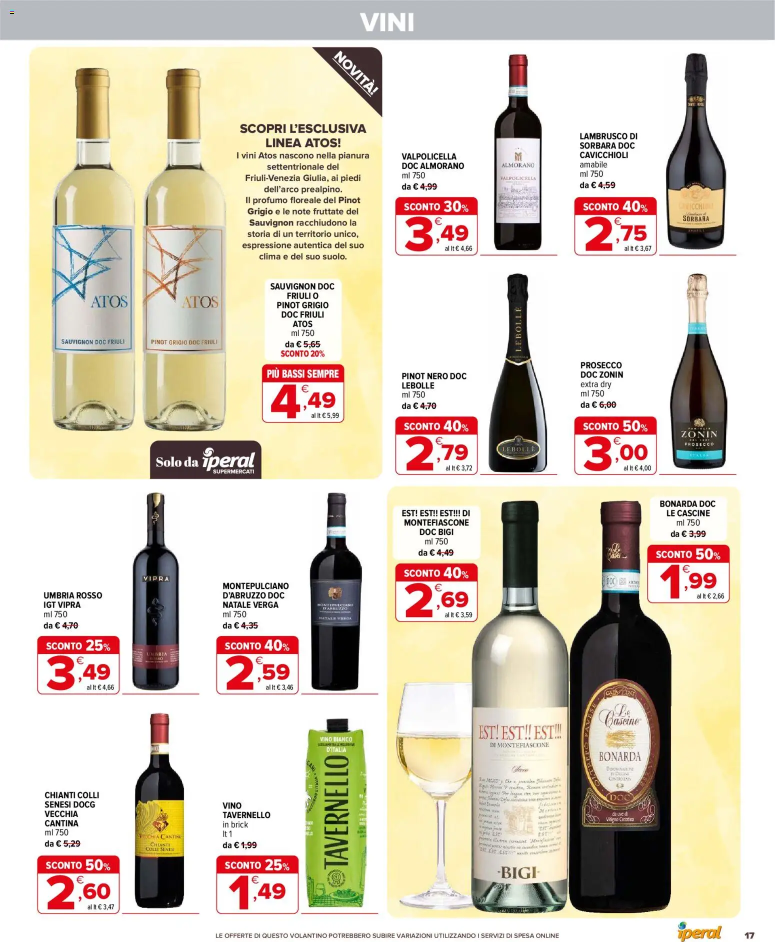 Volantino Iperal del 18.02.2026 | Pagina: 17 | Prodotti: Prosecco, Vino, Vino bianco, Profumo