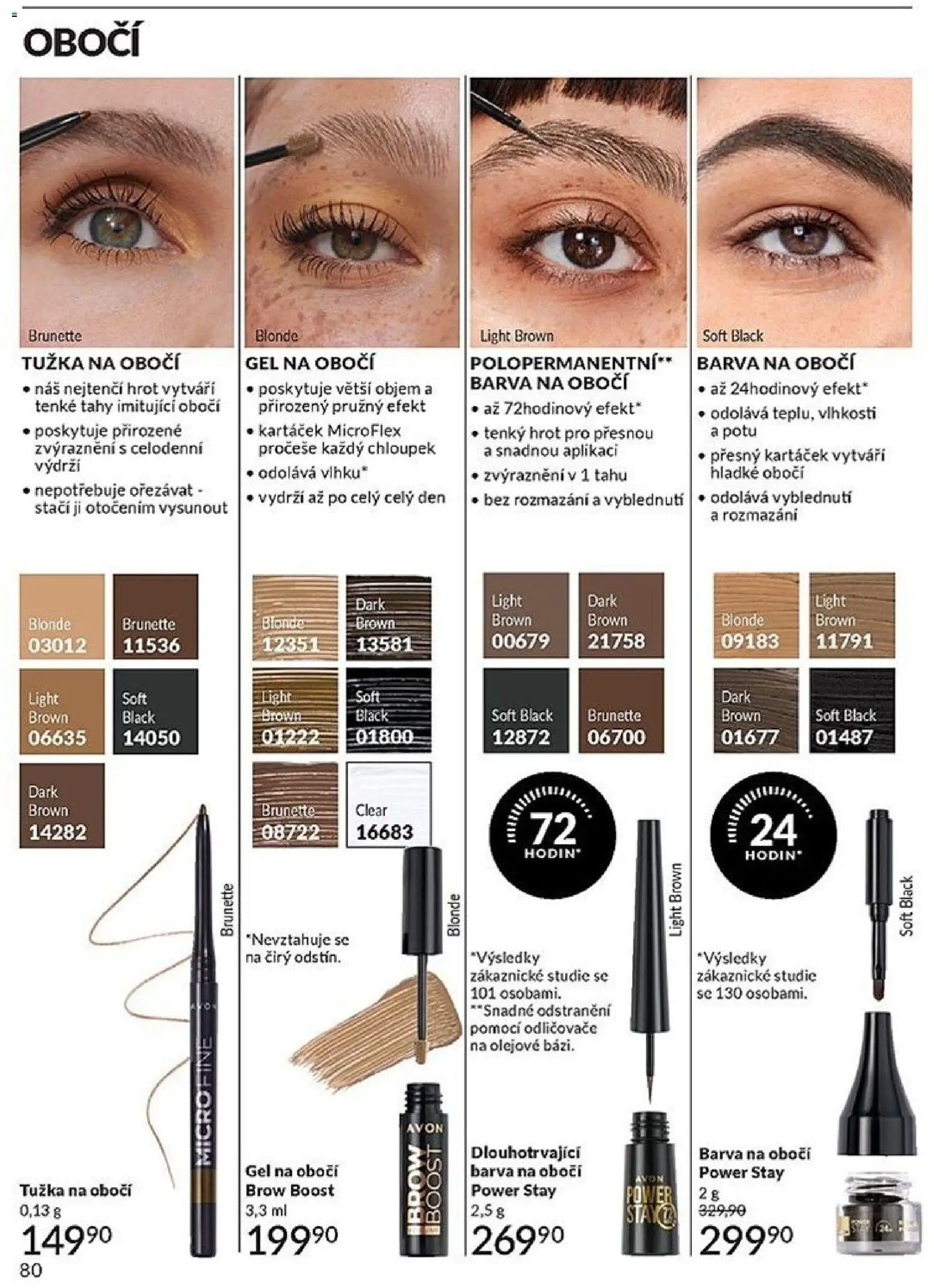 Avon Black Friday od 01.11.2025 | Strana: 80 | Produkty: Barva na obočí, Tužka