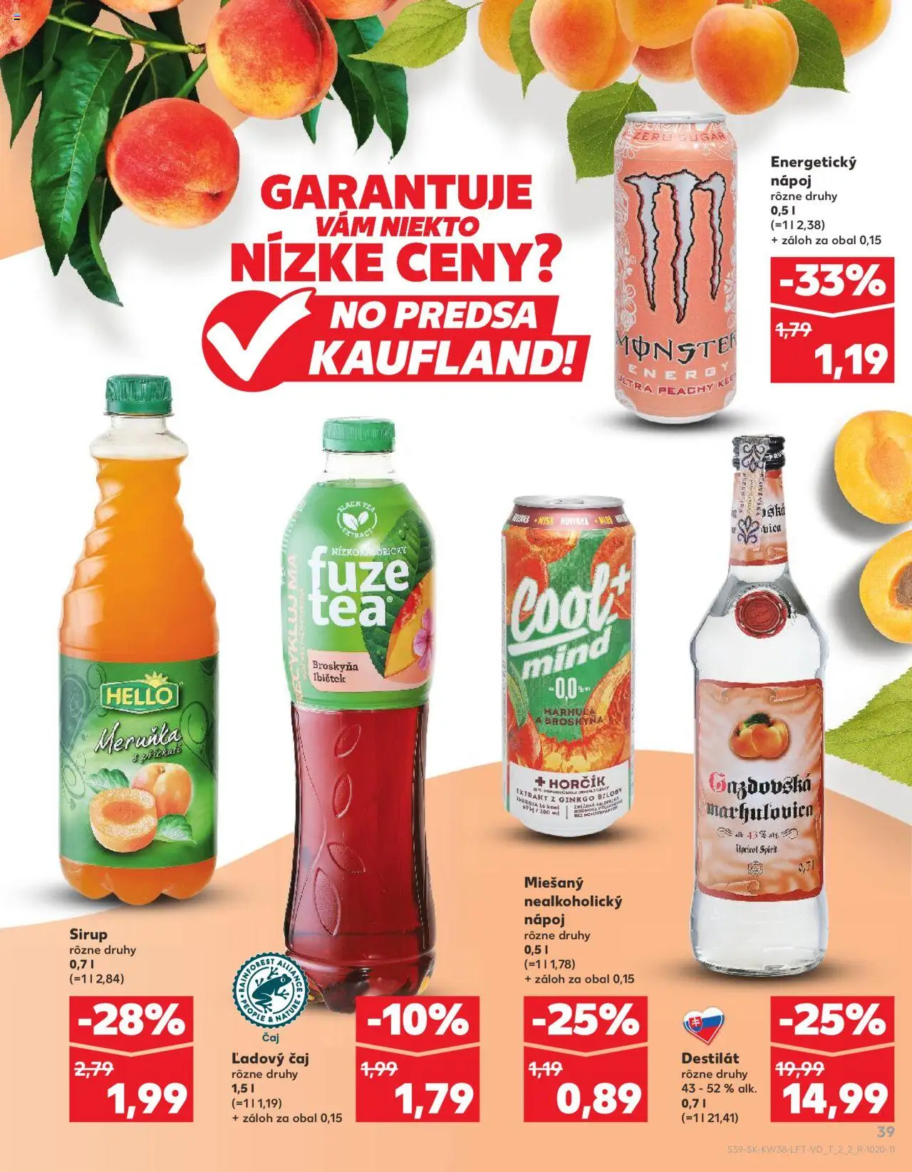 Kaufland SK akciós ujság - amely érvényes a következő dátumtól: 18.09.2025 | Oldal: 39