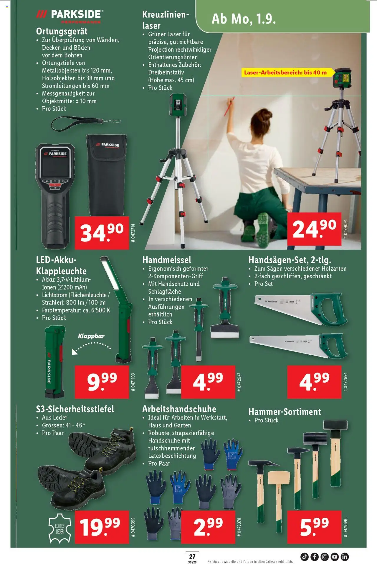 Lidl Aktionen ab 28.08.2025 | Seite: 29 | Produkte: Handschuhe