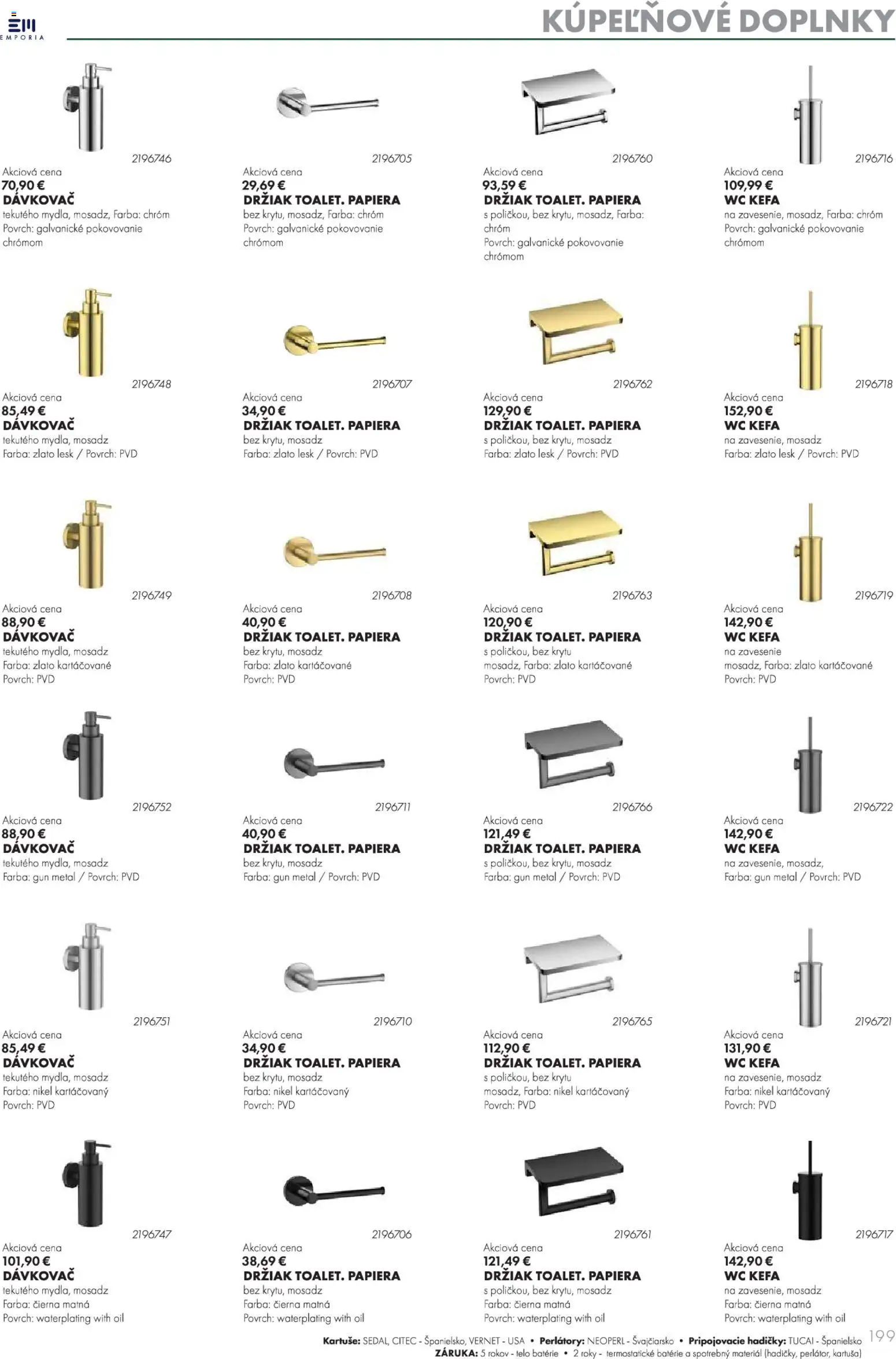 Nové Ingema akcie – leták je platný od 29.10.2025 | Strana: 201 | Produkty: Wc, Kefa