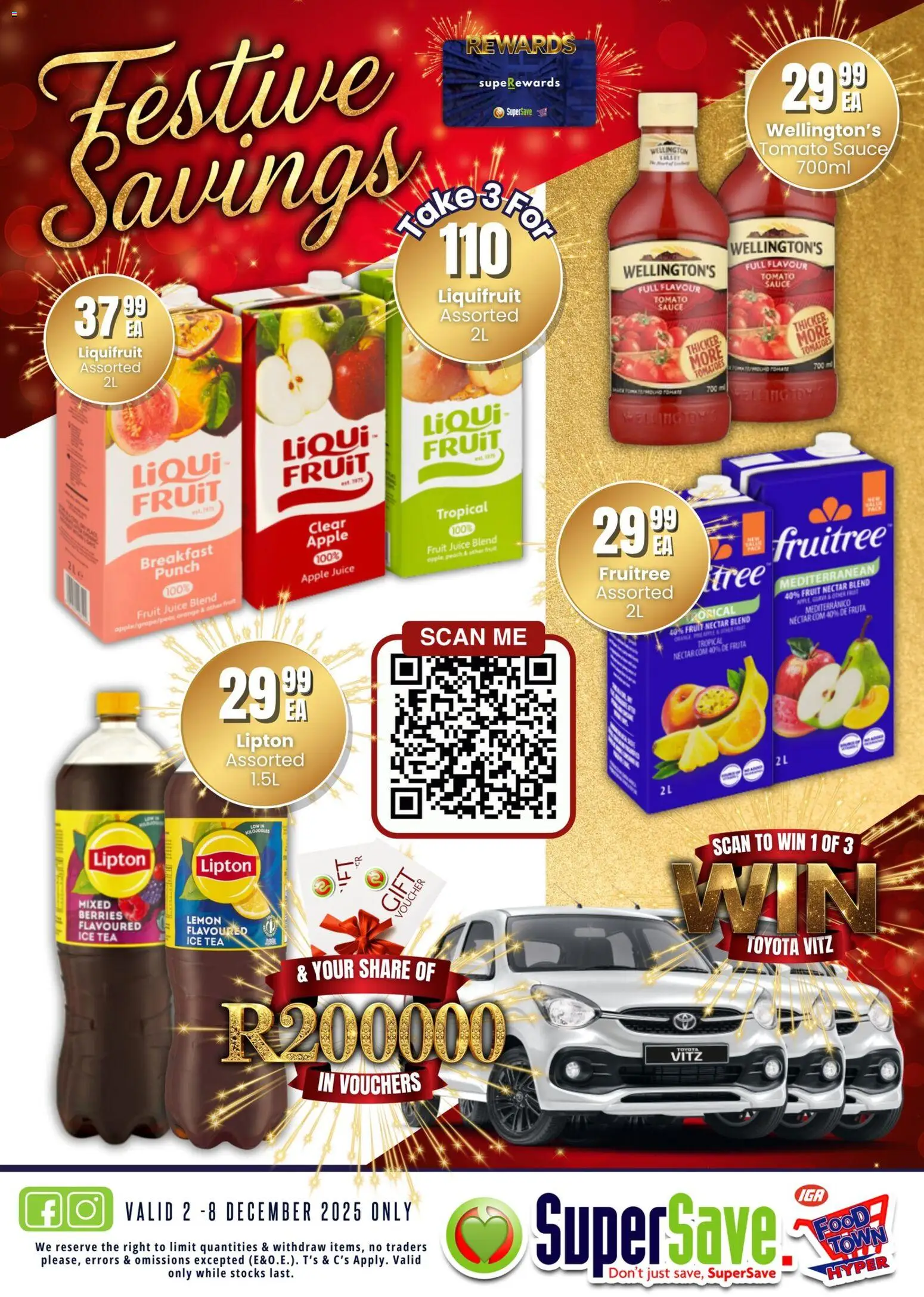New Super Save catalogue – valid from 02.12.2025 | Page: 7 | Products: Juice, Tomatoes, Tea, Sauce
