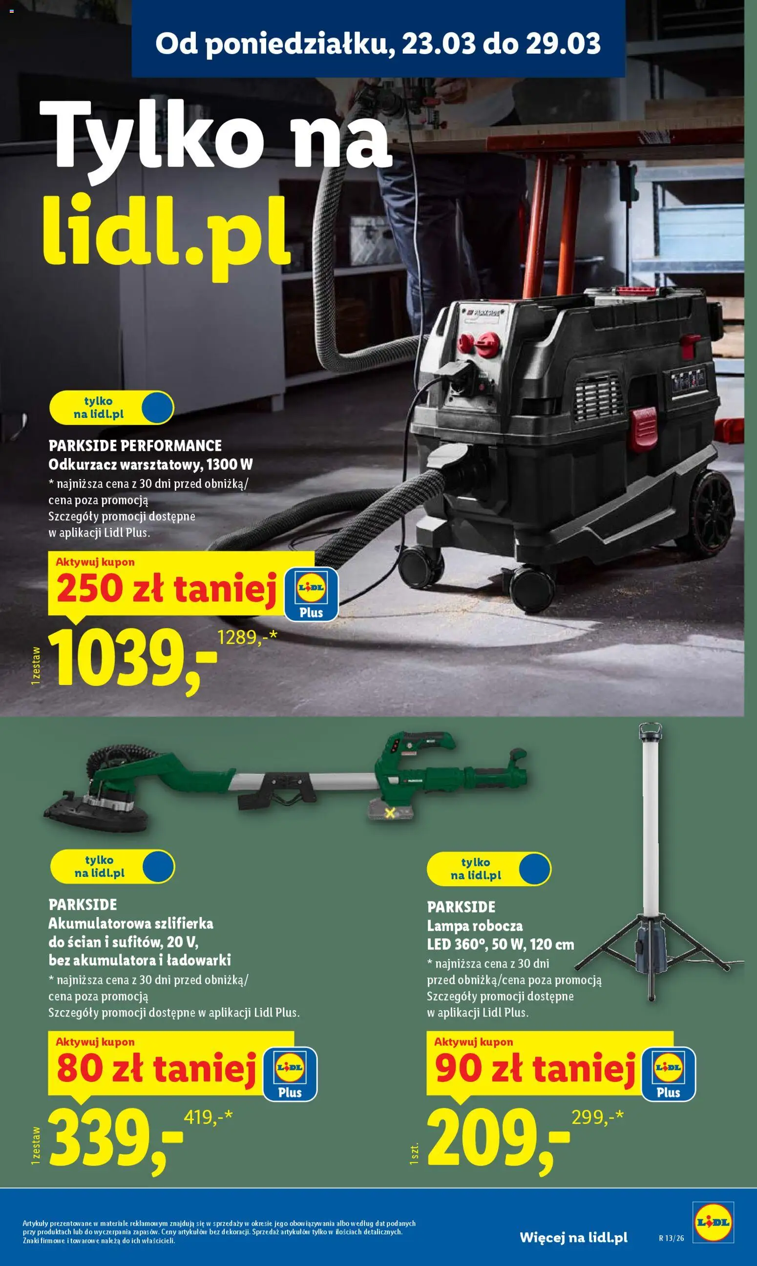 Lidl Polsko katalog od 23.03.2026 | Strana: 27 | Produkty: Parkside, Lampa, LED