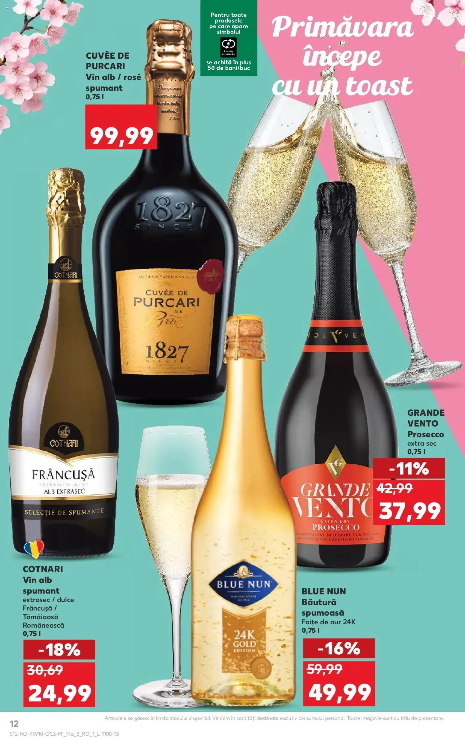 Noul catalog Kaufland – valabil de la 04.03.2026 | Pagină: 12 | Produse: Prosecco, Vin