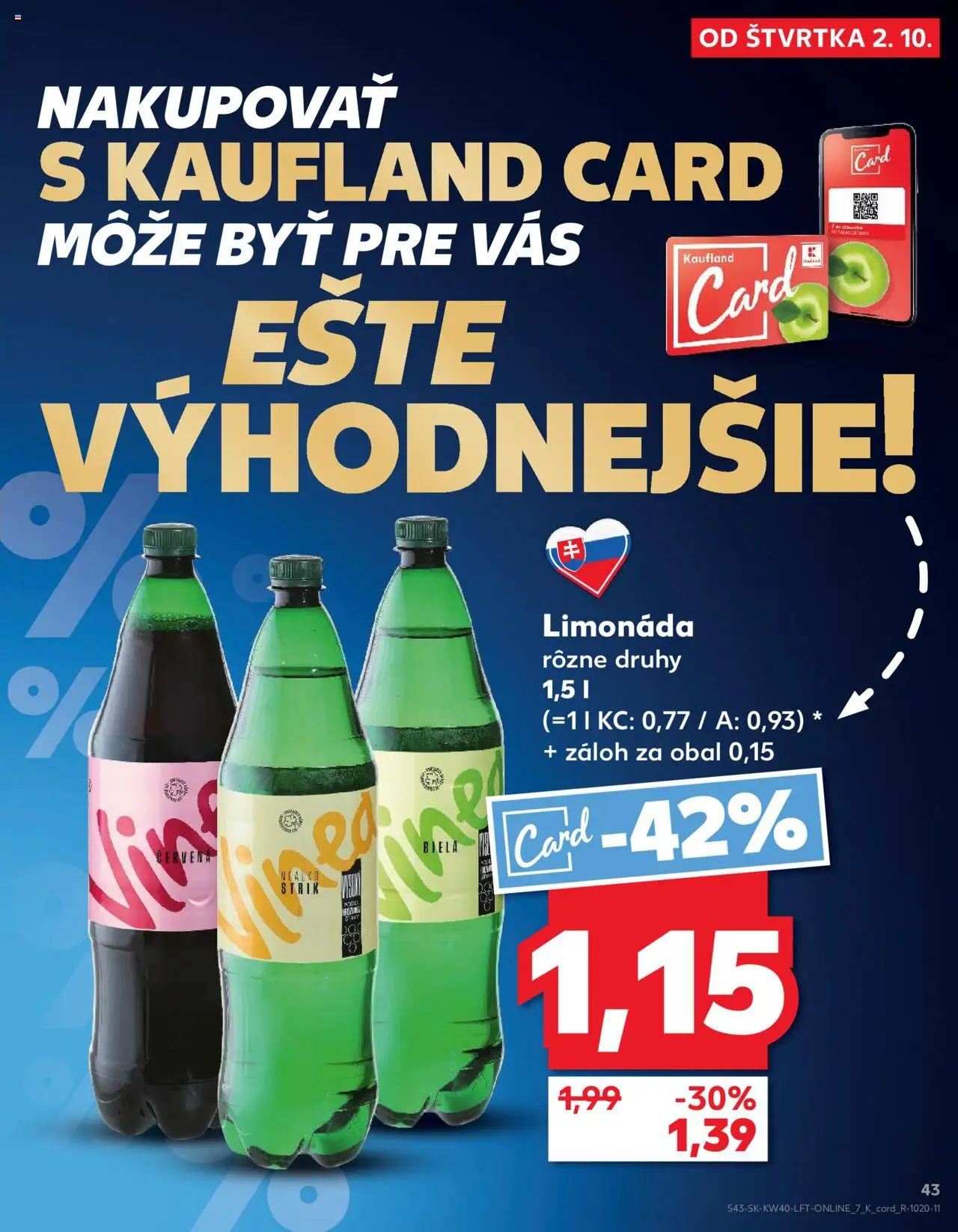 Nové Kaufland akcie – leták je platný od 02.10.2025 | Strana: 43