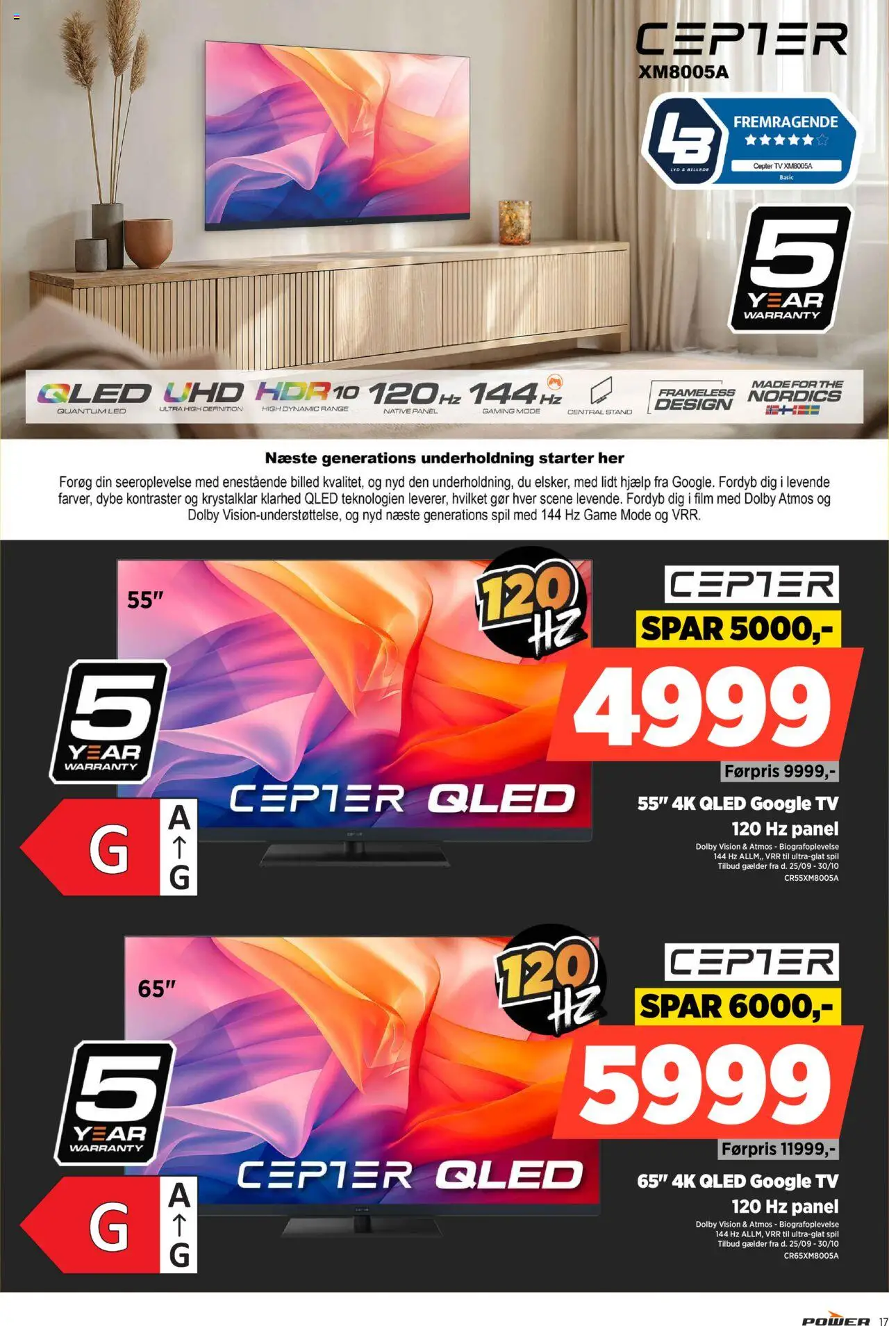 Power tilbudsavis – gyldig fra 03.10.2025 | Side: 17 | Produkter: TV, Spil