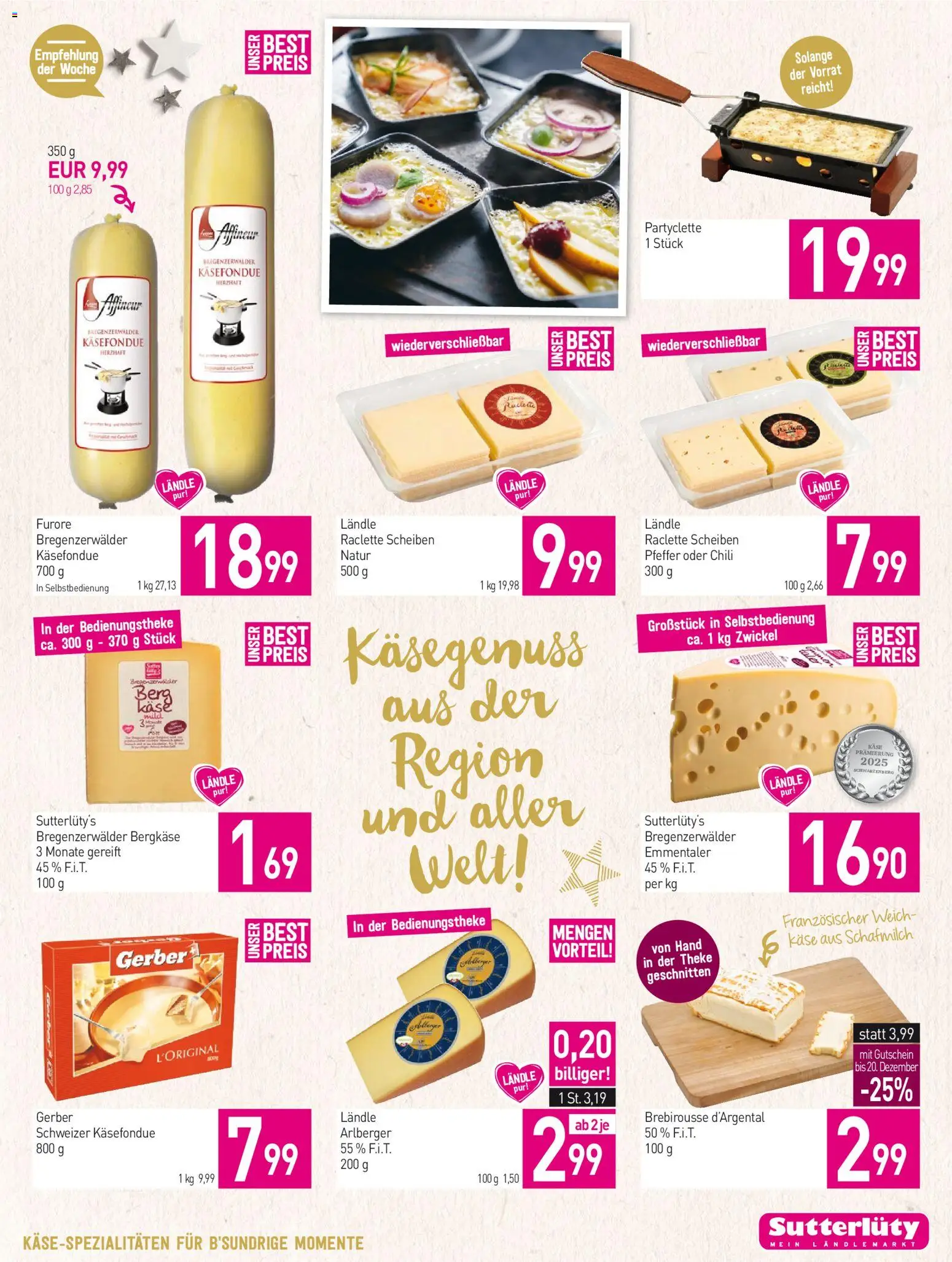 Sutterlüty Flugblatt gültig ab 18.12.2025 | Seite: 17 | Produkte: Pfeffer, Chili, Käse