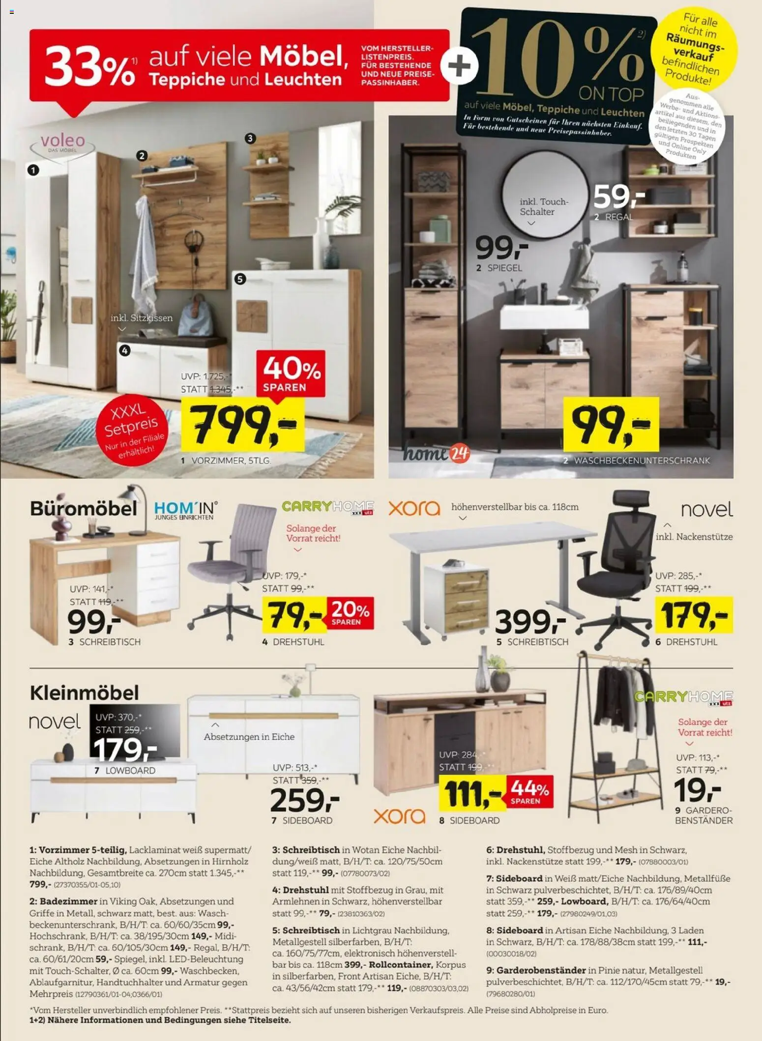 XXXLutz Winter Räumungsverkauf gültig ab 13.01.2026 | Seite: 8 | Produkte: Spiegel