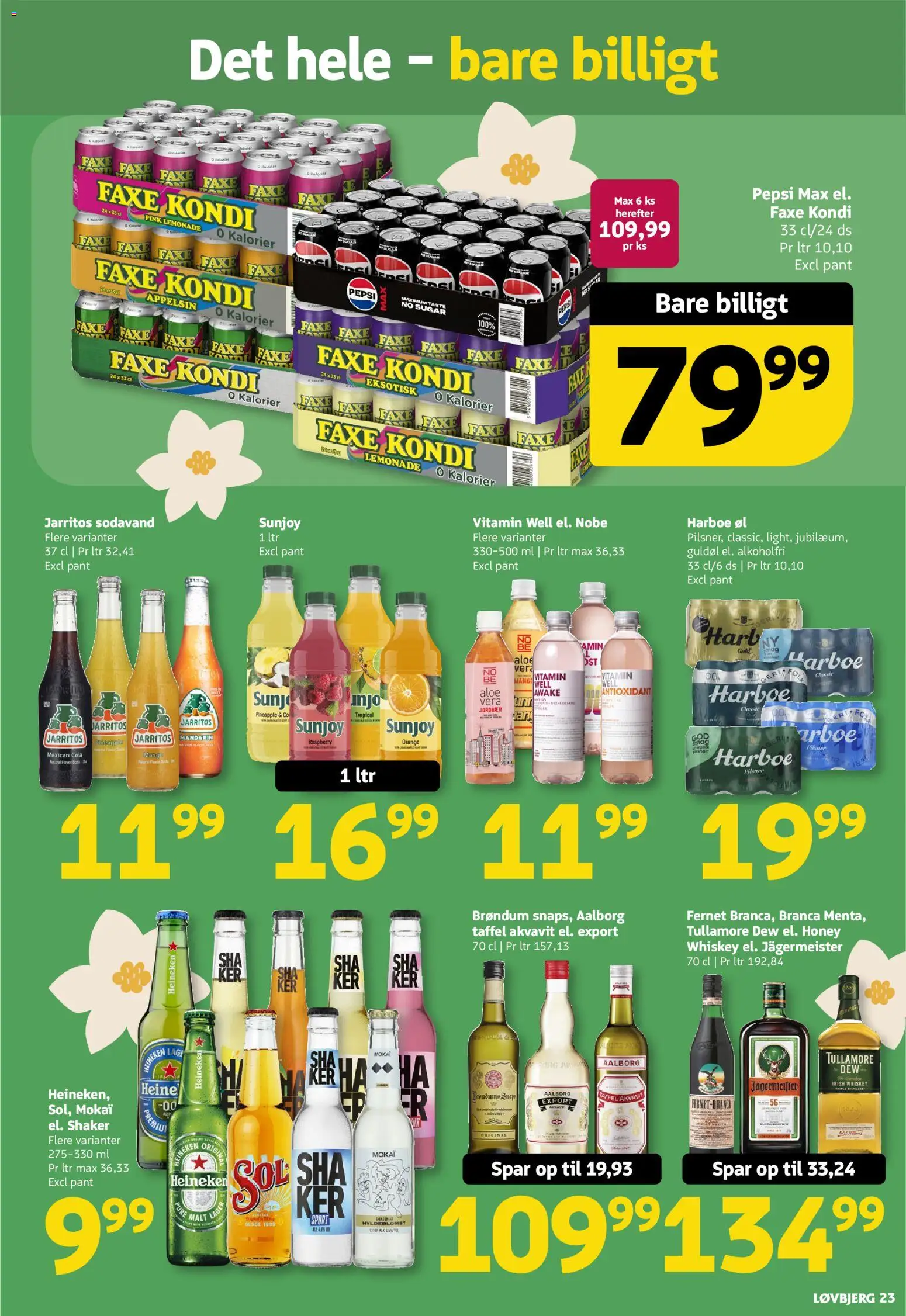 Løvbjerg tilbudsavis – gyldig fra 13.03.2026 | Side: 23 | Produkter: Øl, Sodavand, Faxe Kondi, Cola