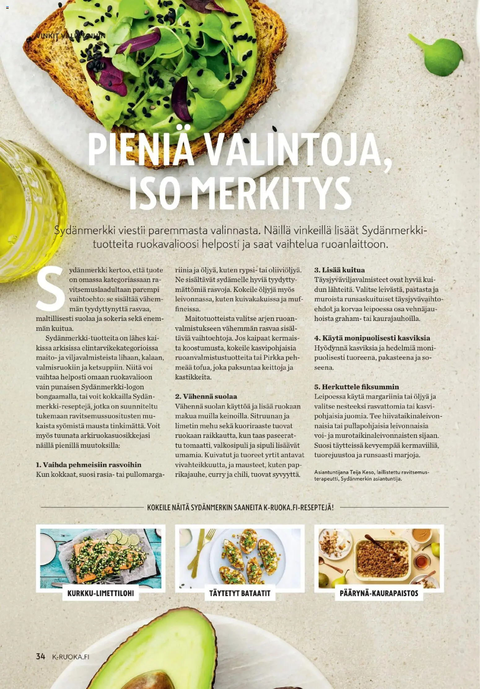 K-Market - K-Ruoka – voimassa 04.02.2026 alkaen | Sivu: 34 | Tuotteet: Valkosipuli, Maito, Mehu, Tee