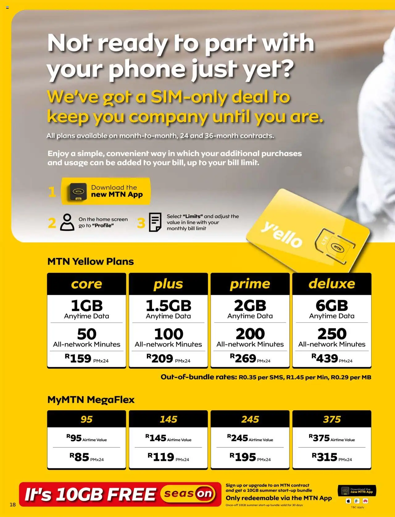 New MTN catalogue – valid from 07.10.2025 | Page: 18 | Products: Data, Phone