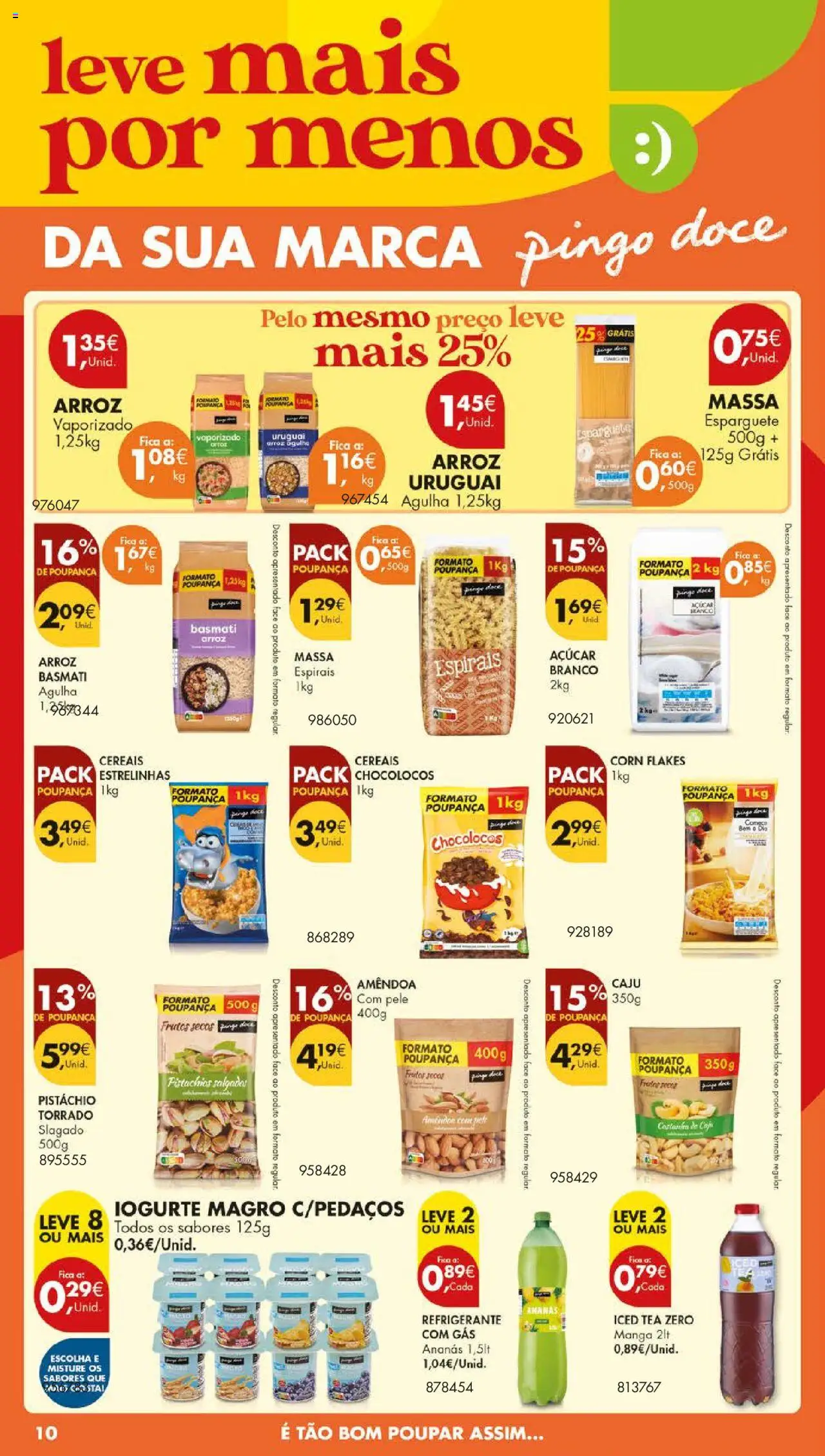 Pingo Doce folheto │ válido de 09.09.2025 | Página: 12 | Produtos: Esparguete, Iogurte, Açúcar, Soda