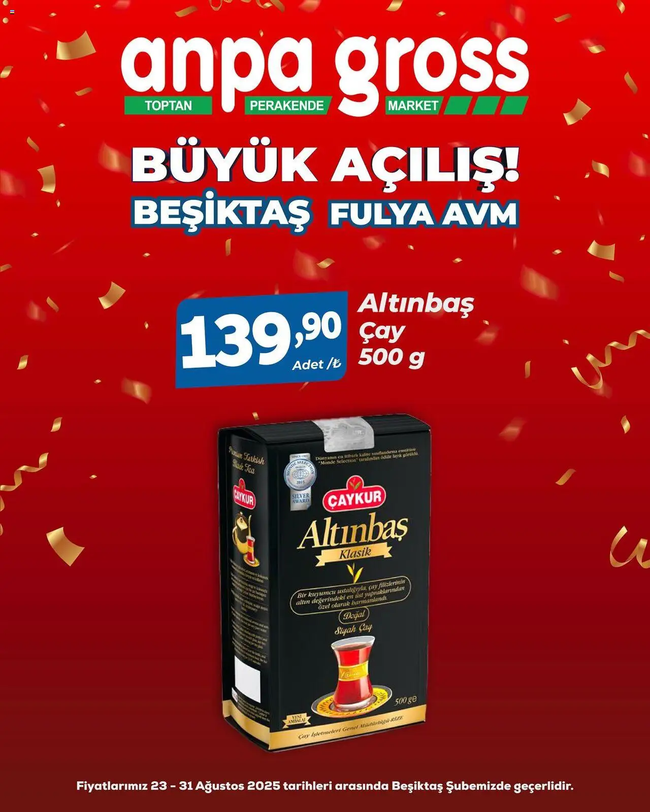 Anpa Gross Büyük Açılış - 23.08.2025 tarihinden itibaren geçerlidir | Sayfa: 54 | Ürünler: Çay