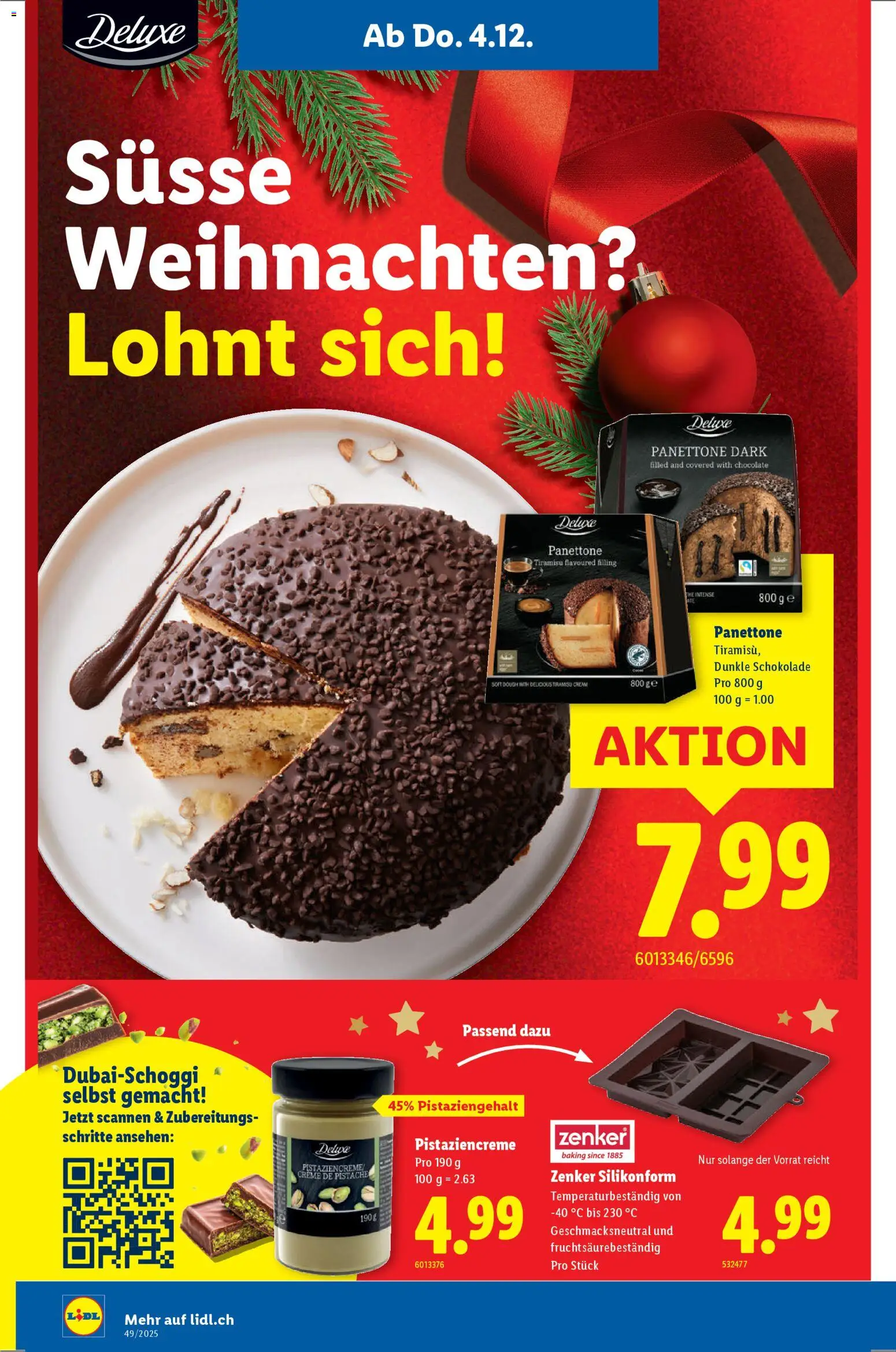Lidl Aktionen – gültig ab 04.12.2025 | Seite: 16 | Produkte: Dunkle schokolade, Schokolade, Creme