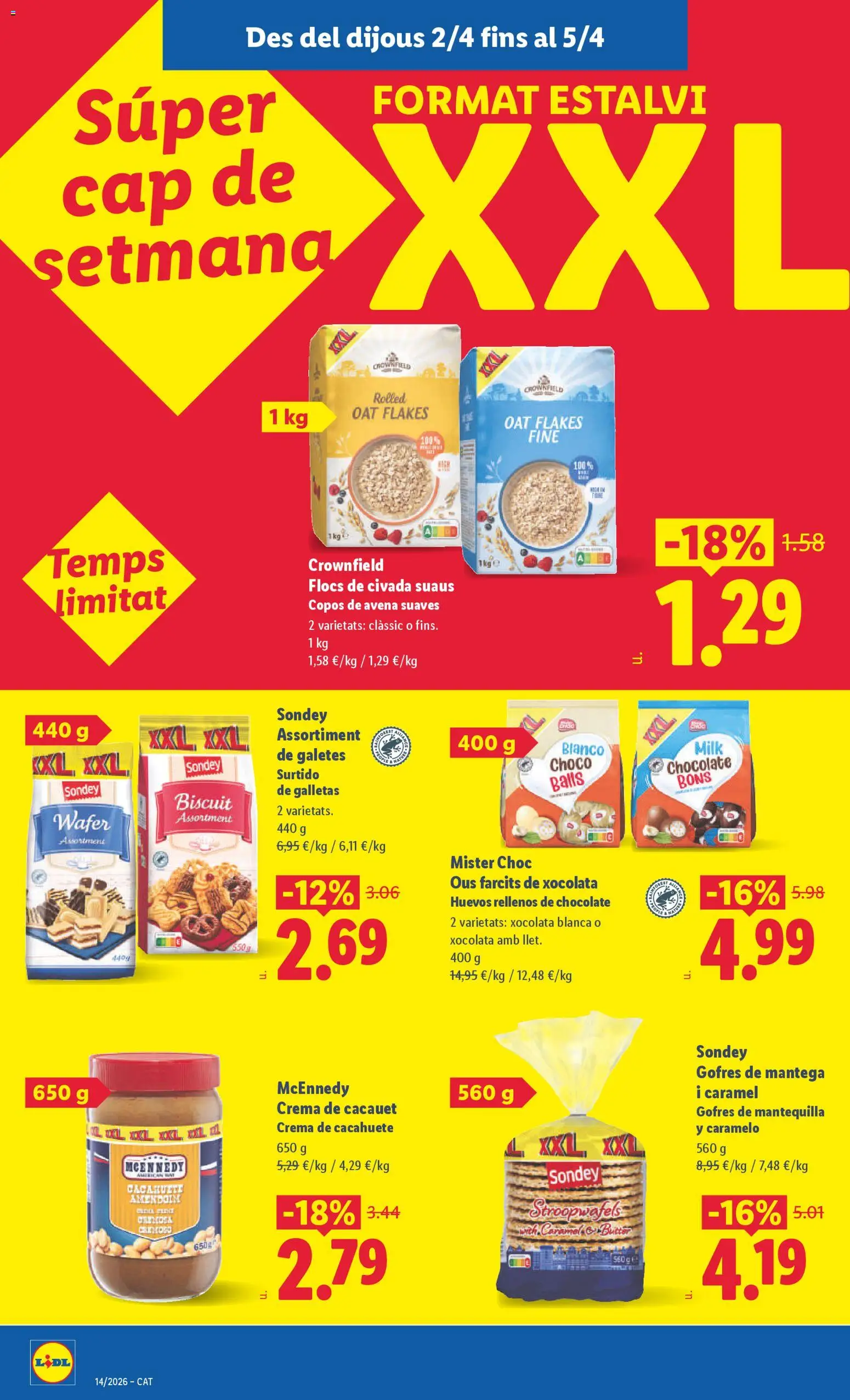 Lidl folleto │ válido desde el 30.03.2026 | Página: 32 | Productos: Huevos, Chocolate, Crema, Galletas