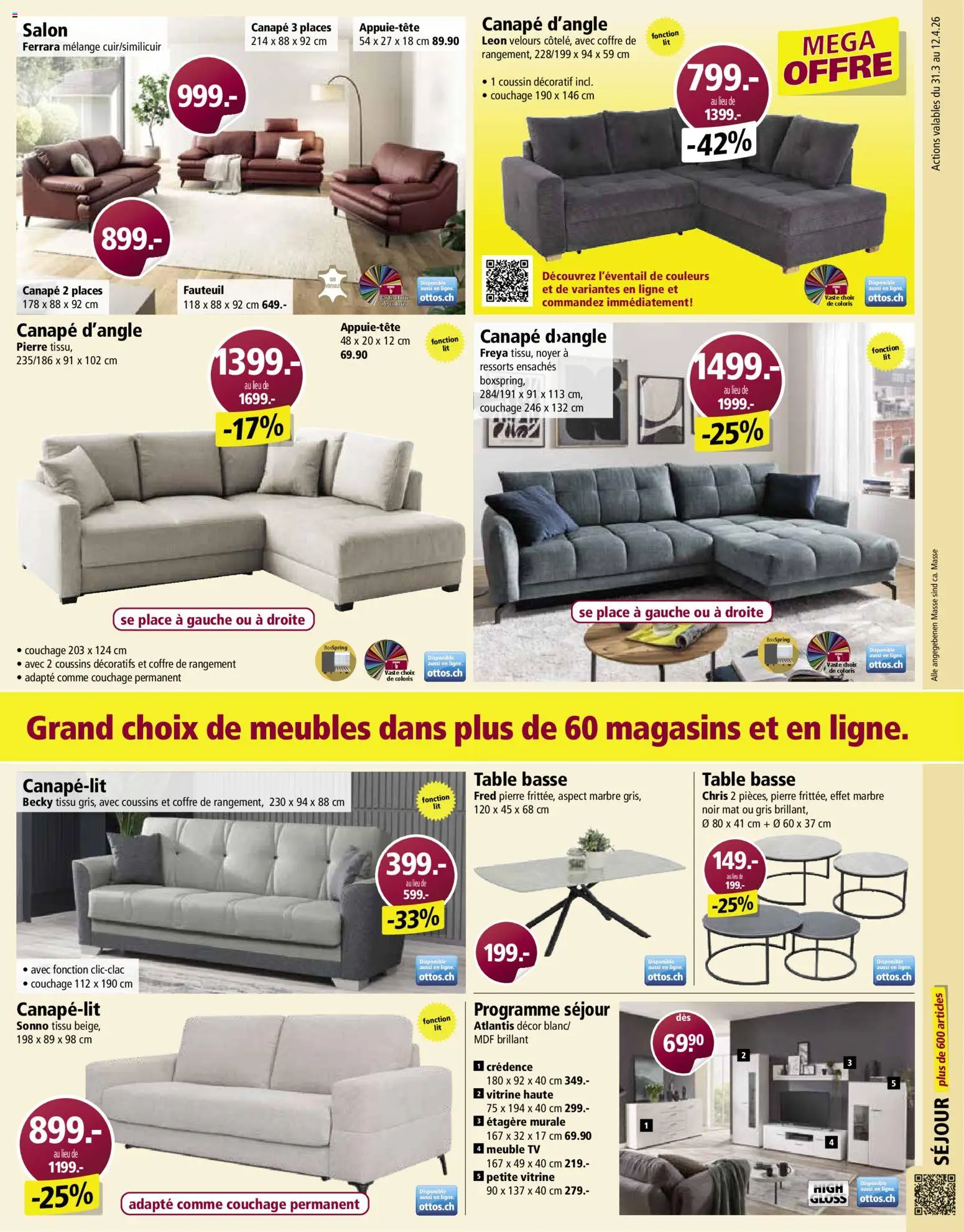 Otto's aktionen FR – gültig ab 31.03.2026 | Seite: 9 | Produkte: Vitrine, TV