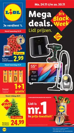 Lidl - Black Friday - Voorbeeld van een folder van Lidl, geldig van 24.11.2025
