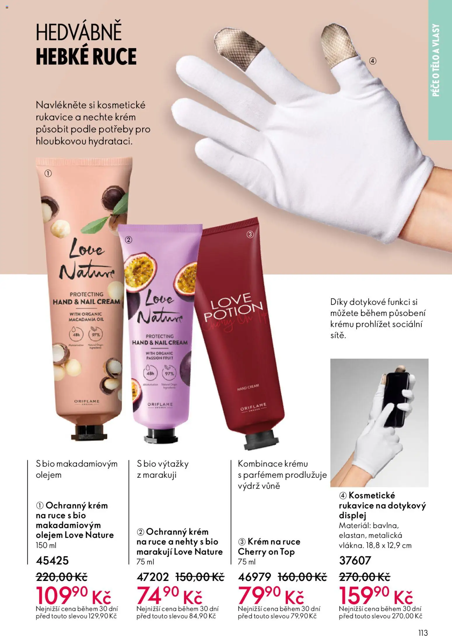 Oriflame katalog č.15/2025 od 22.10.2025 | Strana: 113 | Produkty: Krém na ruce, Rukavice, Krém, Nehty