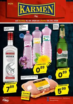 KARMEN CBA leták platný od 16.04.2026