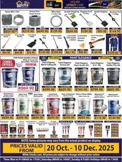 Laduma Hardware specials catalogue – valid from 20.10.2025 | Page: 16 | Products: Tray, Paint, Plaster, Water