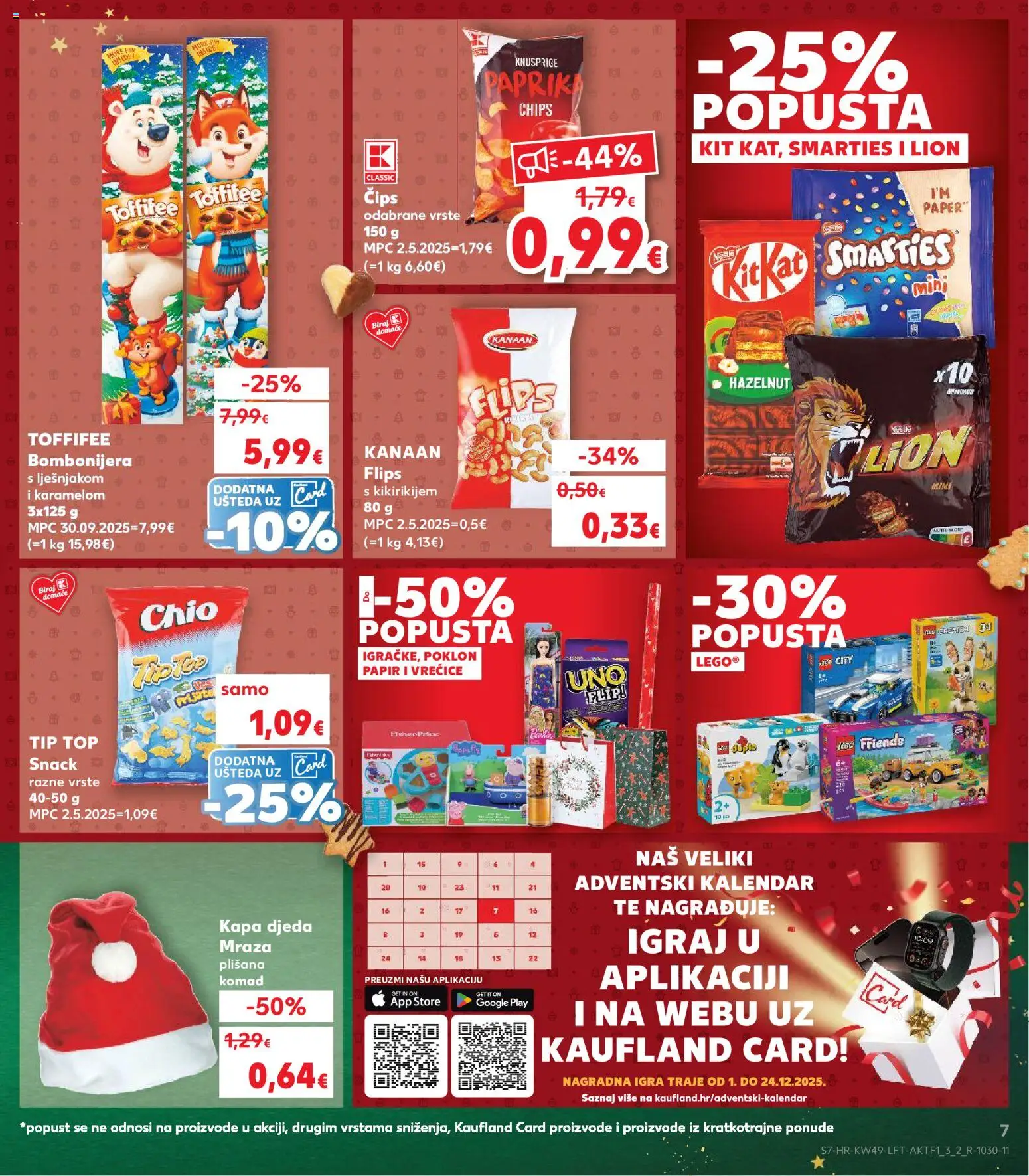 Kaufland katalog | vrijedi od 03.12.2025 | Stranica: 7 | Proizvodi: Flips, Bombonijera, Kapa, Lego