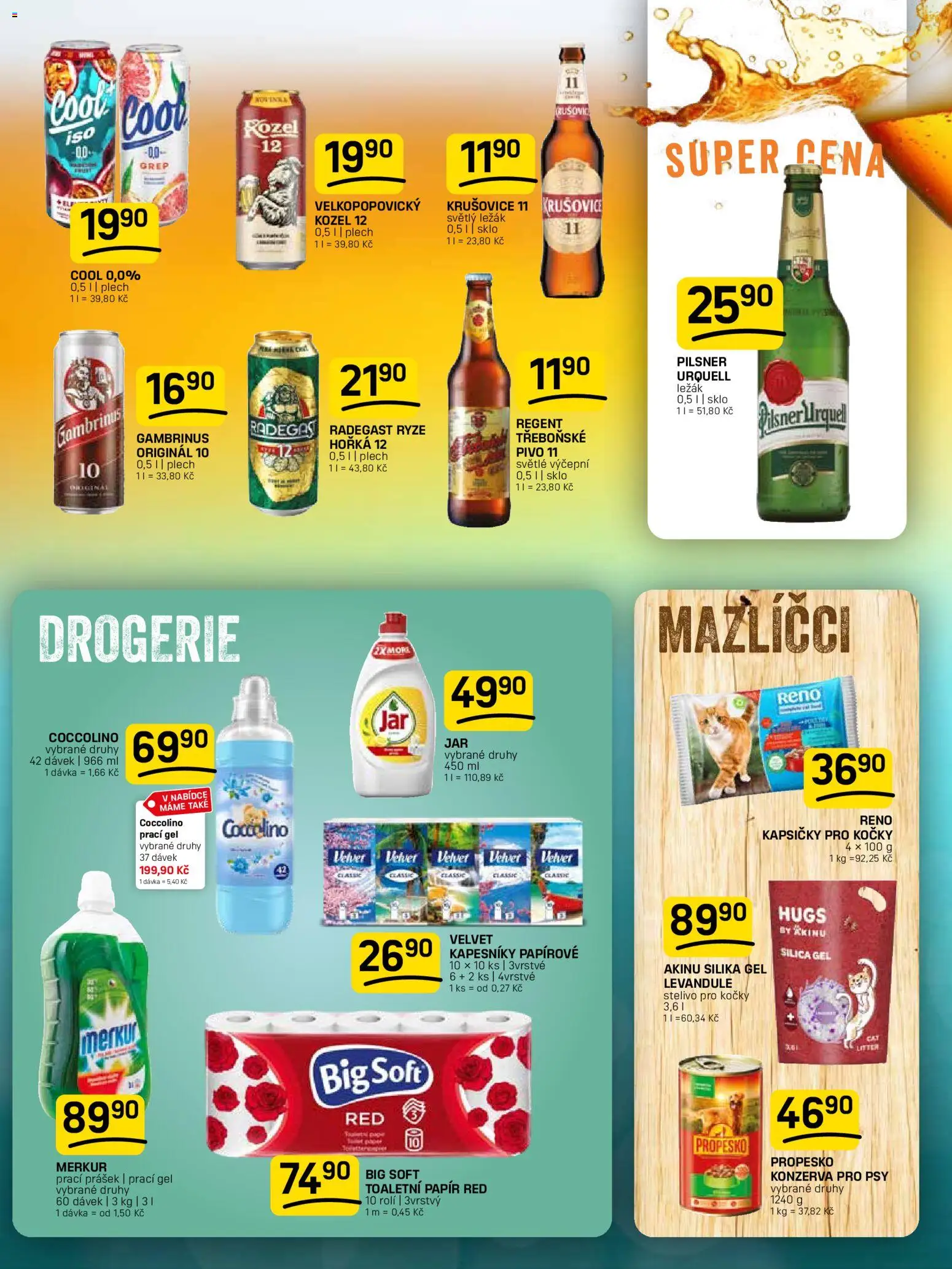 Flop leták od 29.04.2026 | Strana: 11 | Produkty: Pilsner, Konzerva pro psy, Velvet, Radegast