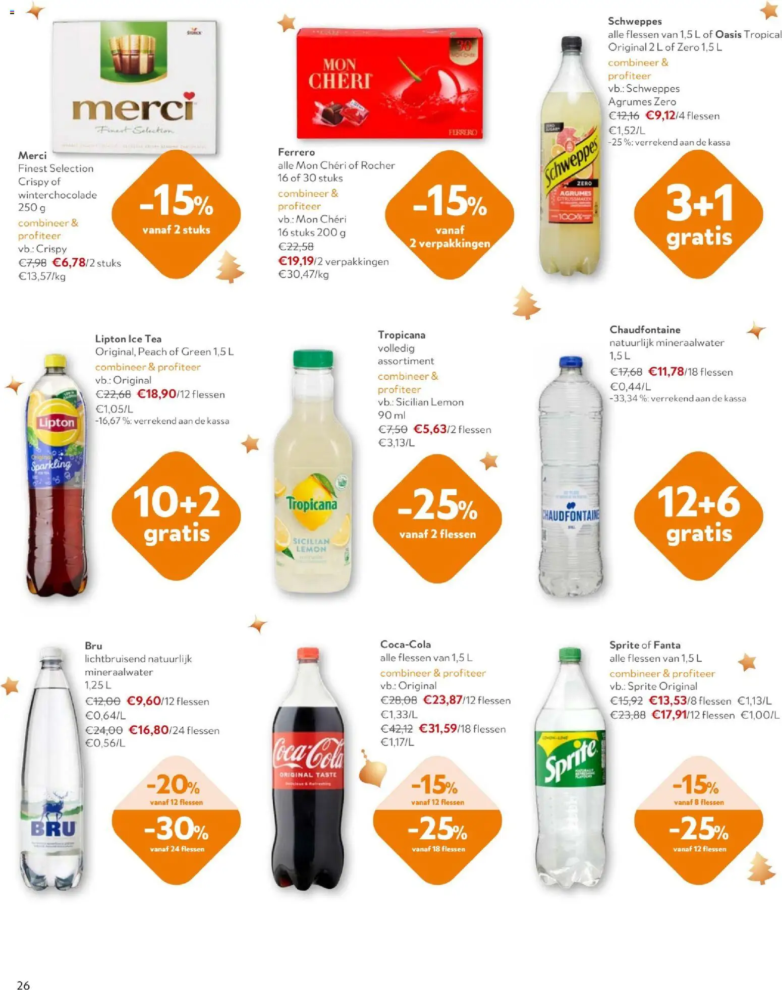 {H1} | Pagina: 26 | Producten: Fanta, Sprite, Tropicana, Mineraalwater