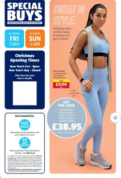 Preview of Aldi - Weekly offers UK Specialbuys valid from 02.01.2026 | Page: 2 | Products: Bra, Shoes, Socks, Bancs de Musculation