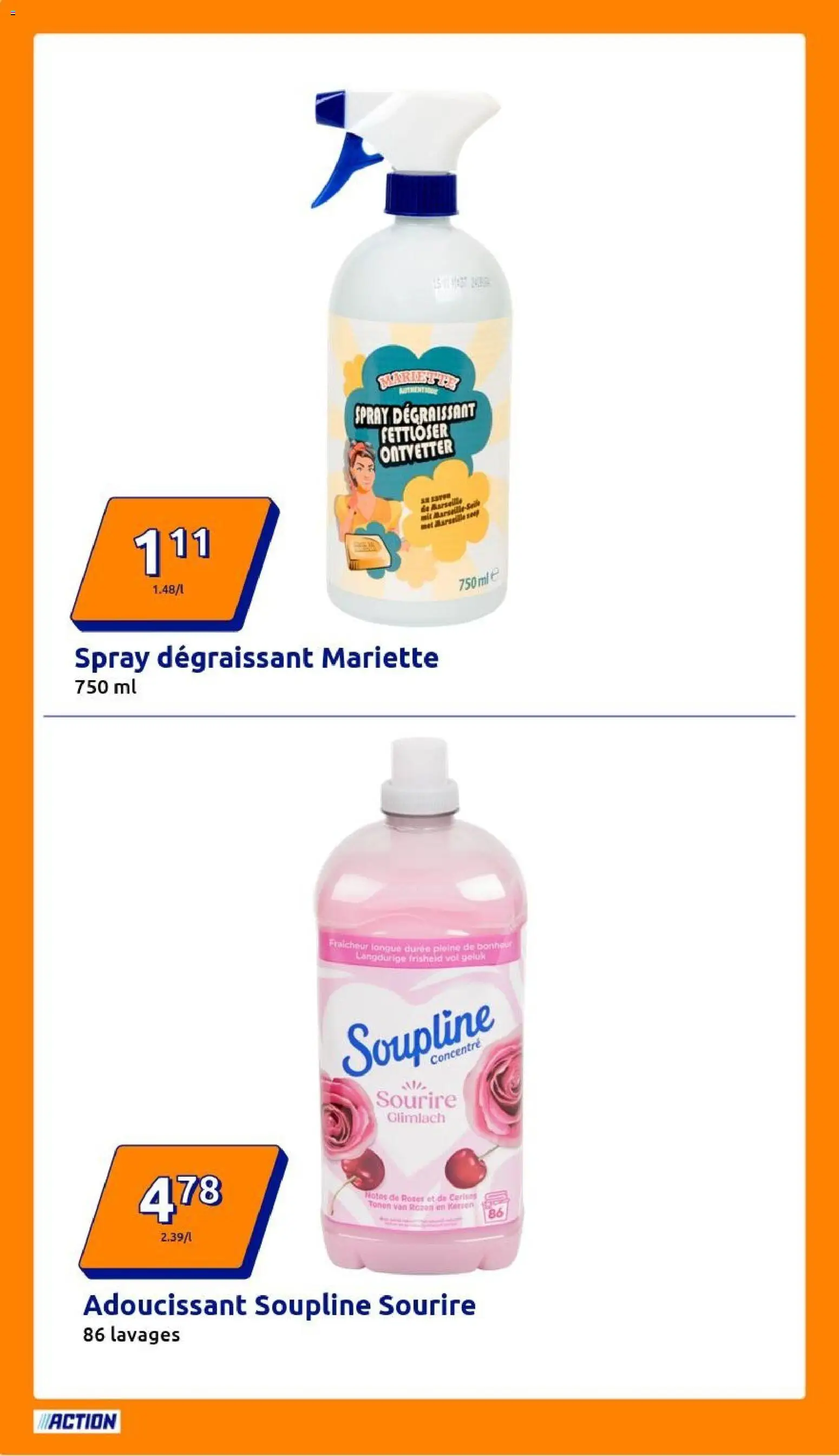 {H1} | Page: 10 | Produits: Soupline, Adoucissant