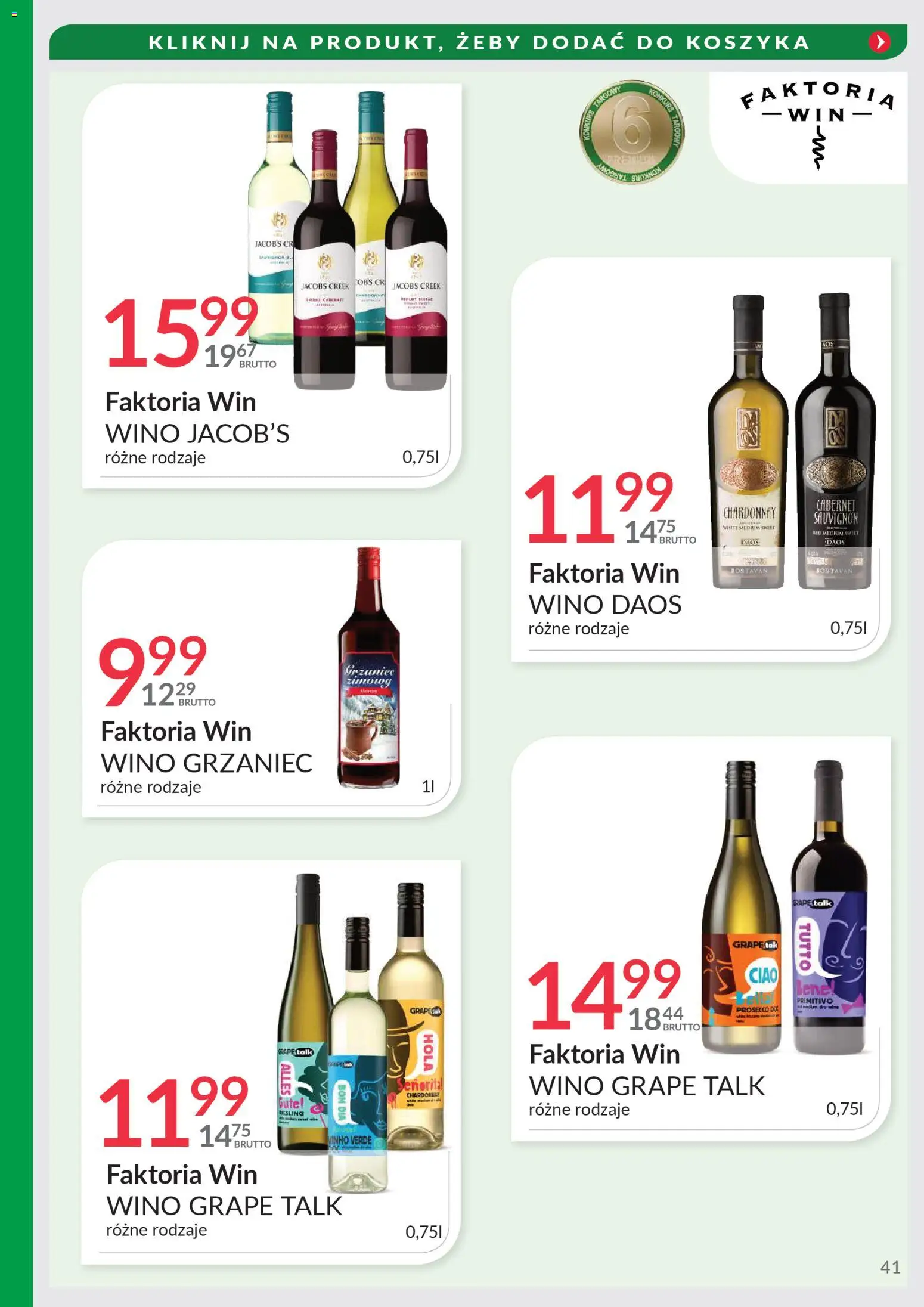 Eurocash Gazetka - Targi Jesień od 03.11.2025 | Strona: 41 | Produkty: Chardonnay, Wino, Prosecco
