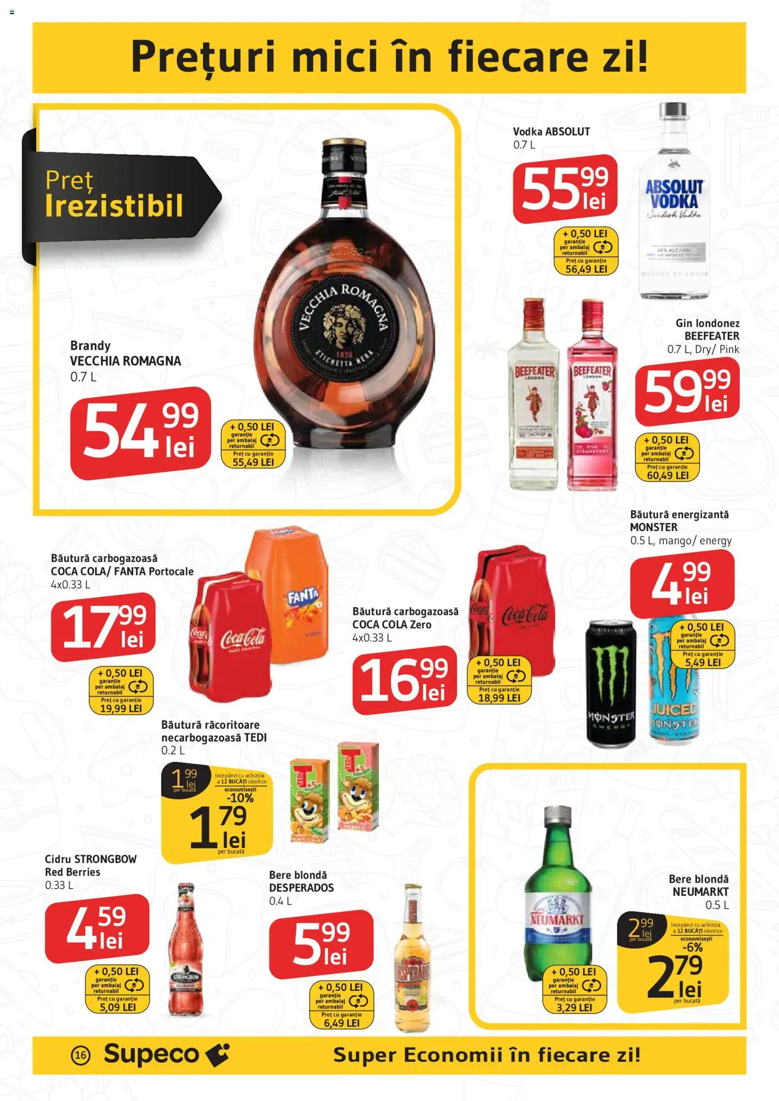 Noul catalog Supeco – valabil de la 29.10.2025 | Pagină: 16 | Produse: Mici, Eğitim çantaları, Portocale, Gin
