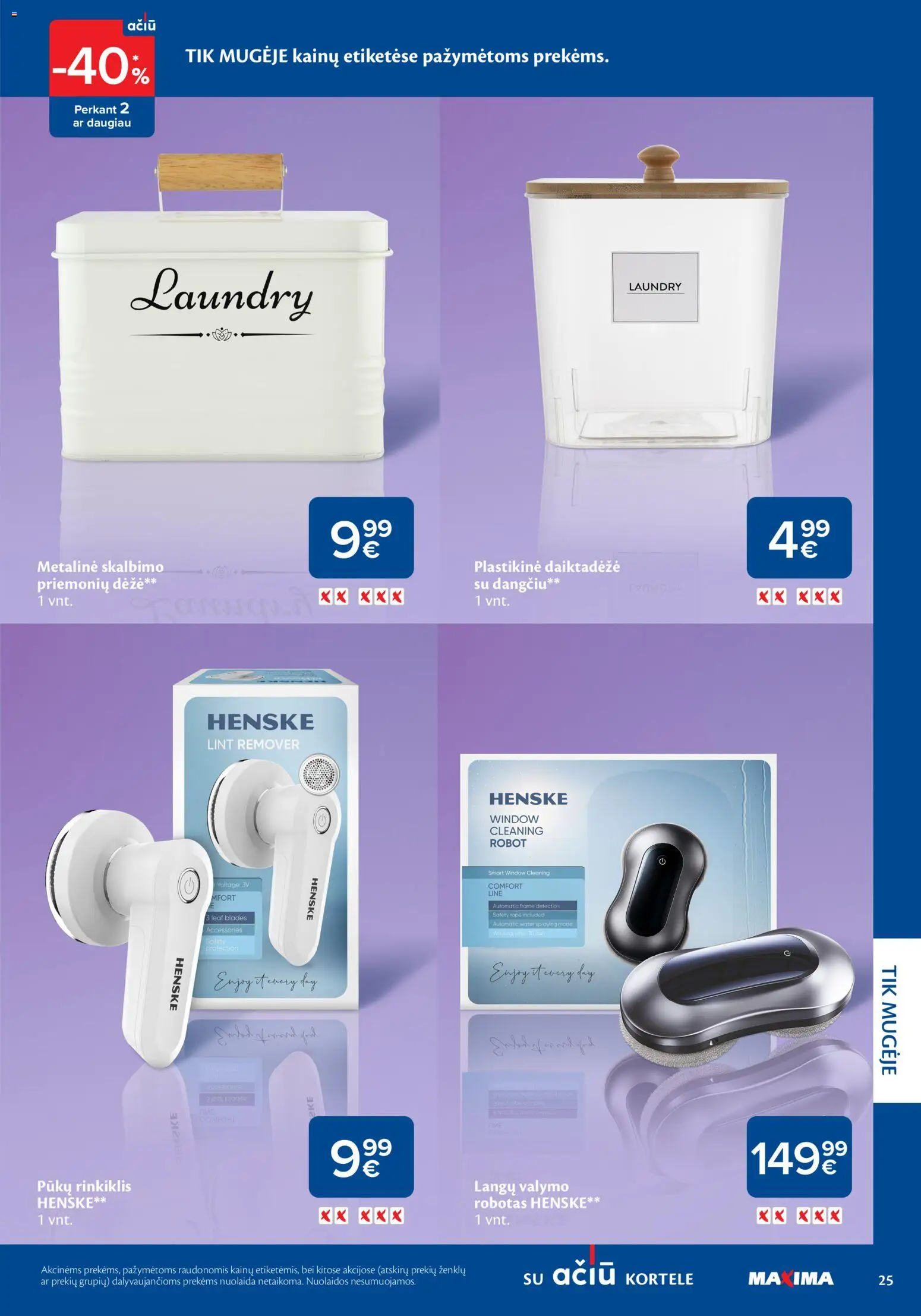 MAXIMA akcijos nuo 05.03.2026 | Puslapis: 25 | Prekių: Robotas, Dėžė