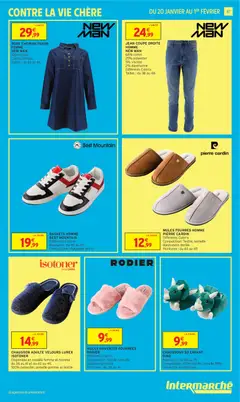 Intermarché - Prévisualisation de BASKETS HOMME, Différents Coloris, Pointures: du 40 au 45, Composition: Polyester et PU valide à partir de 20.01.2026 | Page: 47