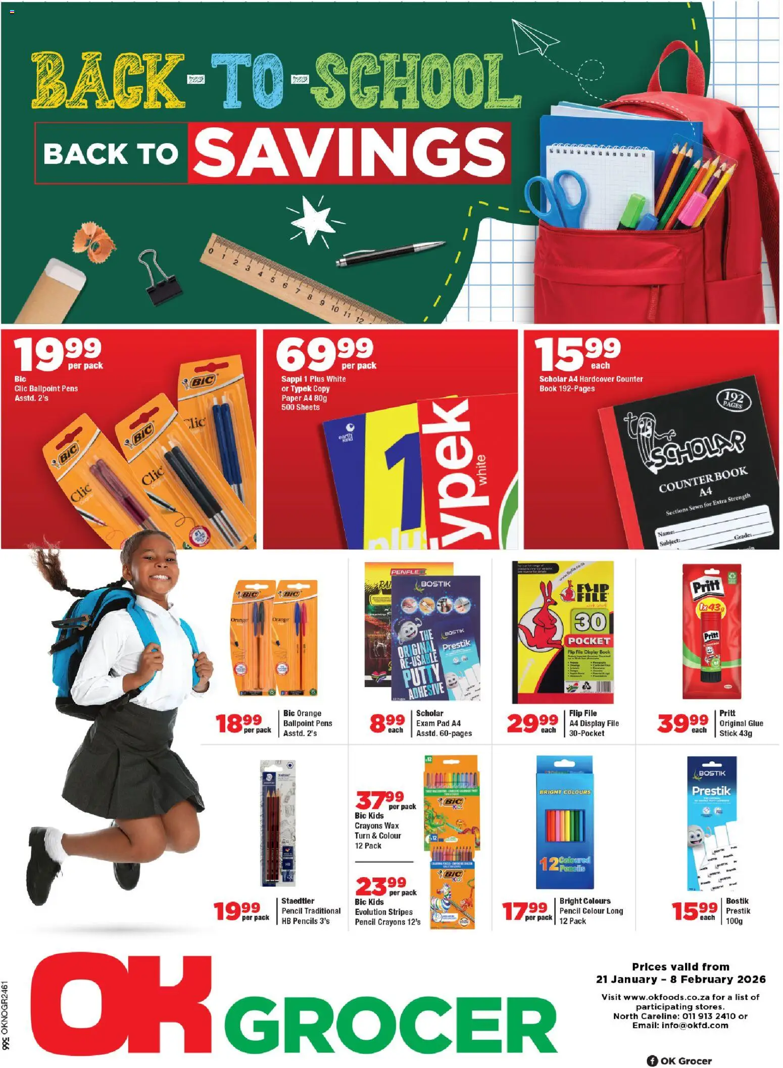 New OK Foods catalogue – valid from 21.01.2026 | Page: 5 | Products: Pencil, Wax, Adhesive, Paper