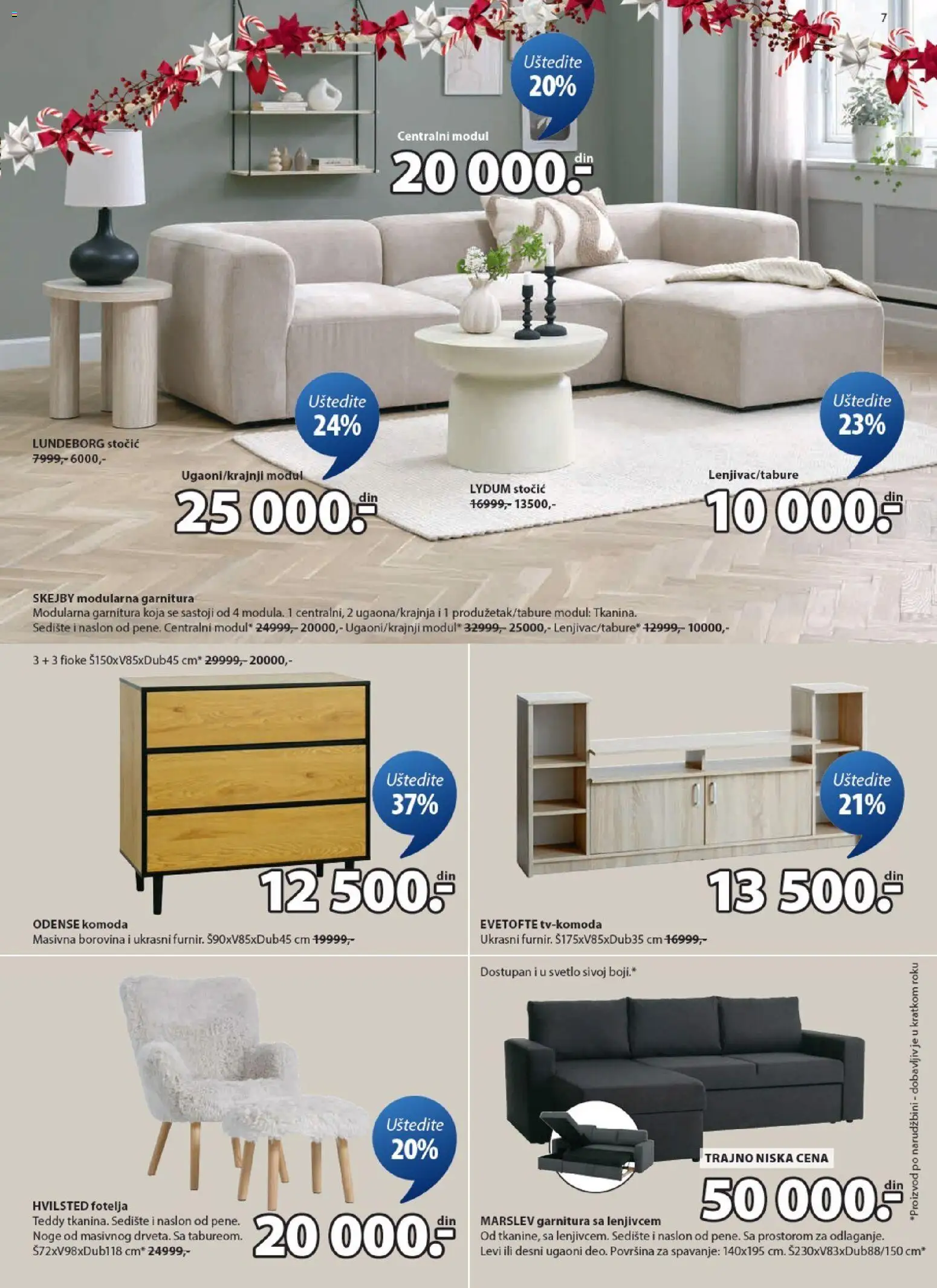 Jysk katalog - važi od 12.11.2025 | Strana: 7 | Proizvode: Komoda, Fotelja