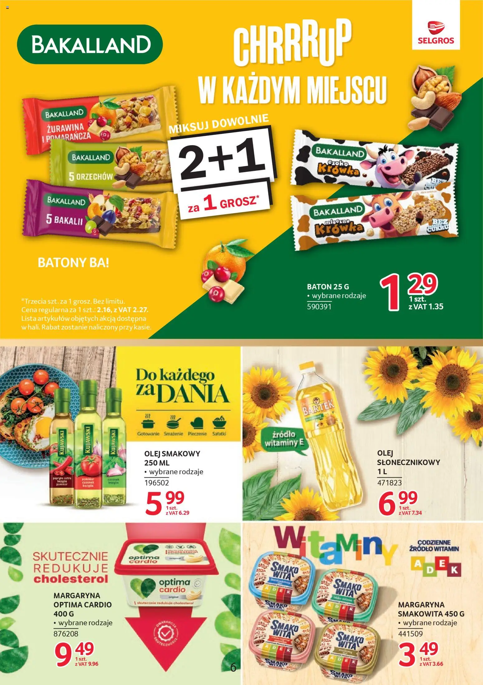 Selgros cash&carry Gazetka - Markowe produkty od 08.01.2026 | Strona: 6 | Produkty: Optima cardio, Krowka, Żurawina, Margaryna