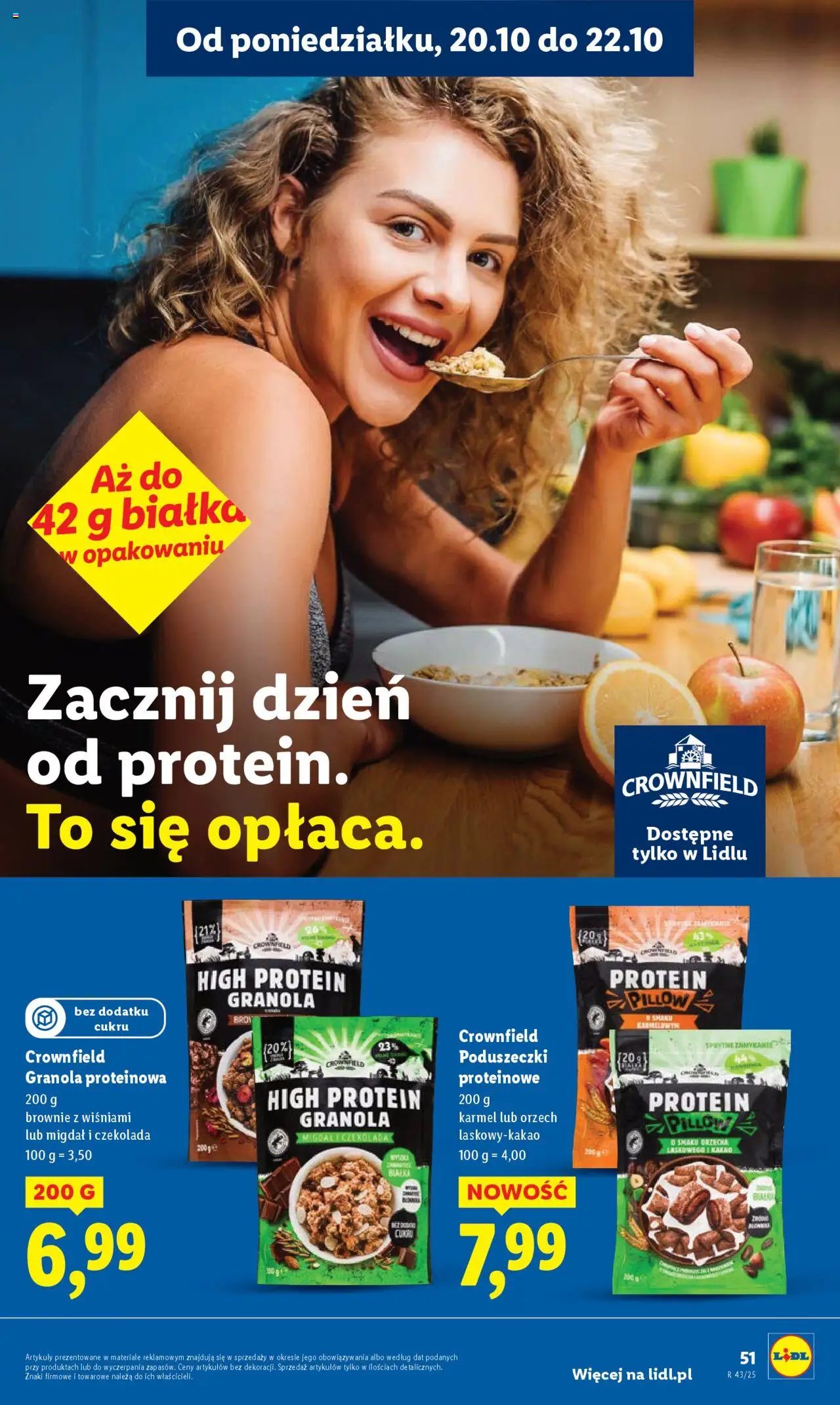 Lidl Gazetka od 13.10.2025 | Strona: 49 | Produkty: Kakao, Granola, Czekolada, Brownie