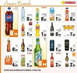 Anteprima del volantino SPREMUTA SAPORI & IDEE CONAD ananas/arancia, Pineapple and orange juice, 75cl valido a partire dal 08.04.2026 | Pagina: 14 | Prodotti: Acqua, Frutta, Bibite, Aperol
