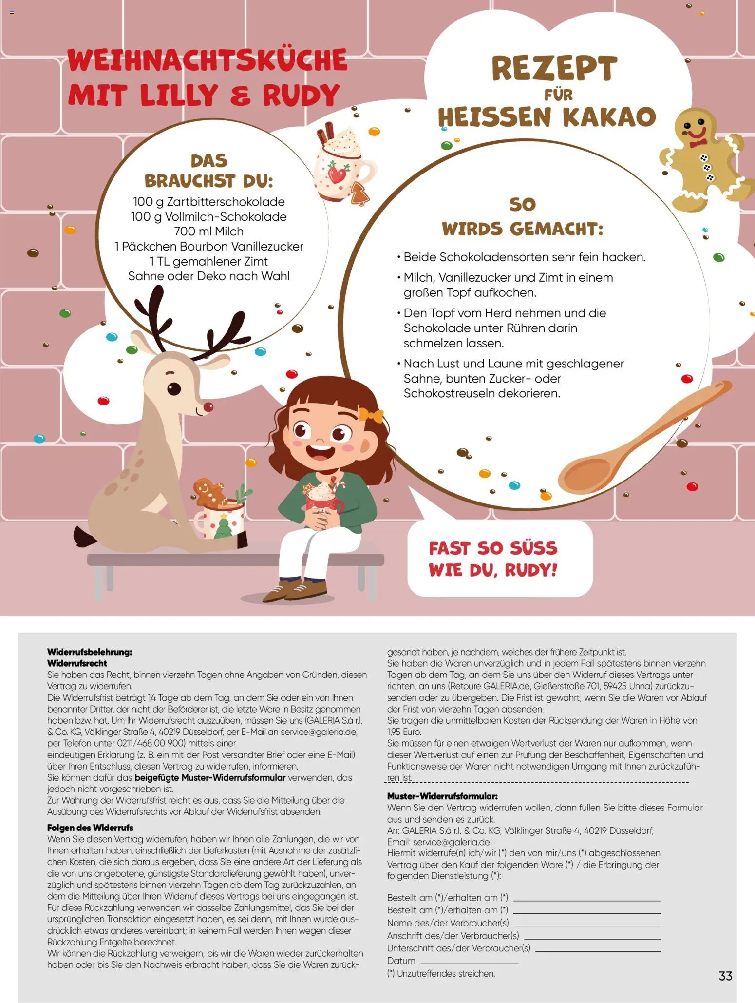 Galeria Karstadt Kaufhof  Weihnachtsmagazin – gültig ab 27.10.2025 | Seite: 33 | Produkte: Herd, Milch, Zucker, Telefon