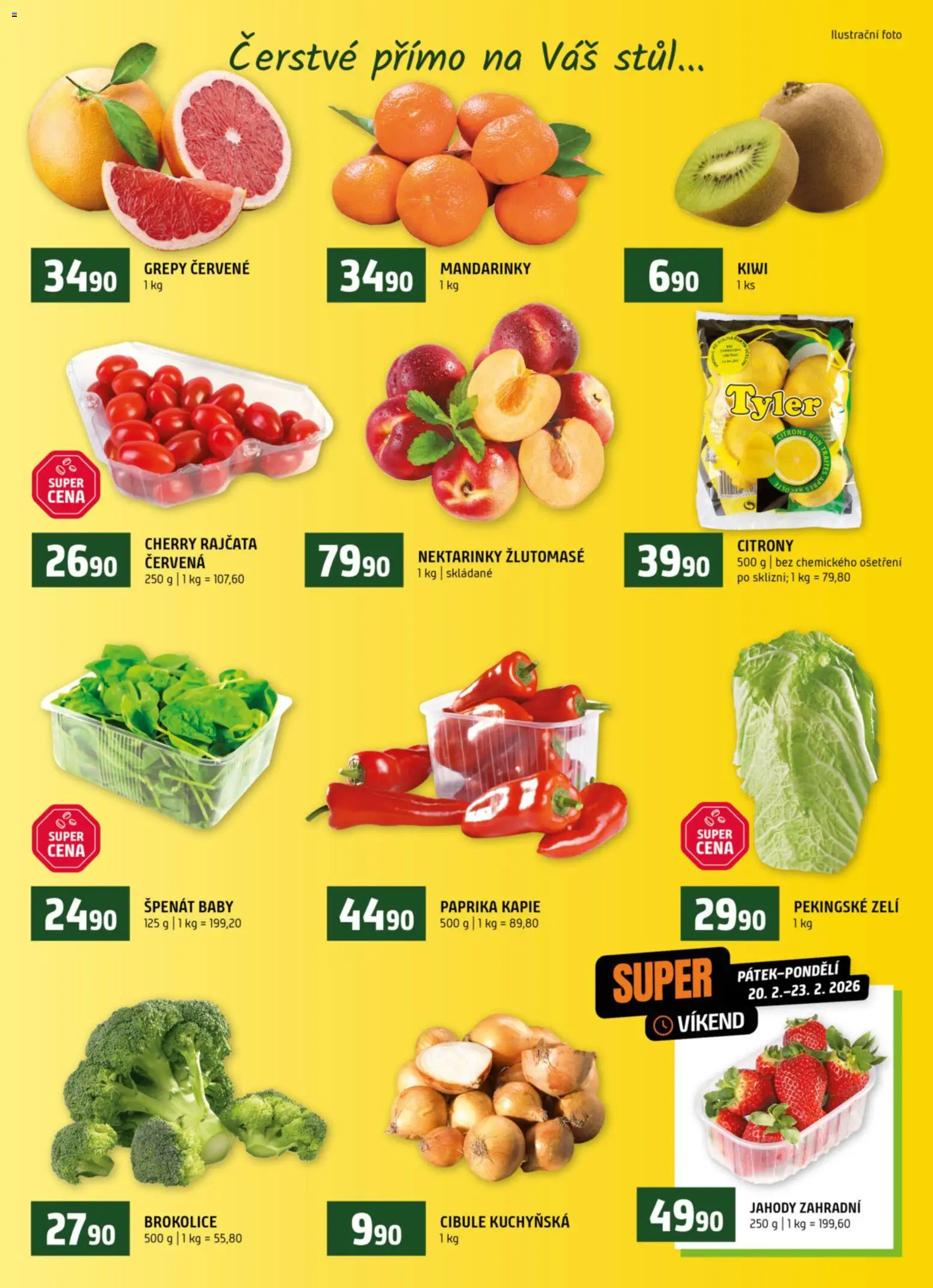 Terno leták - Hradec Králové od 18.02.2026 | Strana: 6 | Produkty: Cherry rajčata, Jahody, Citróny, Cibule