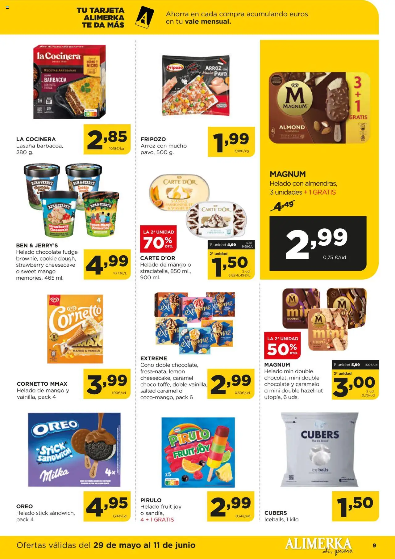 Alimerka folleto Castilla y León │ válido desde el 29.05.2025 | Página: 9 | Productos: Arroz, Barbacoa, Ρούτερ, Lasaña
