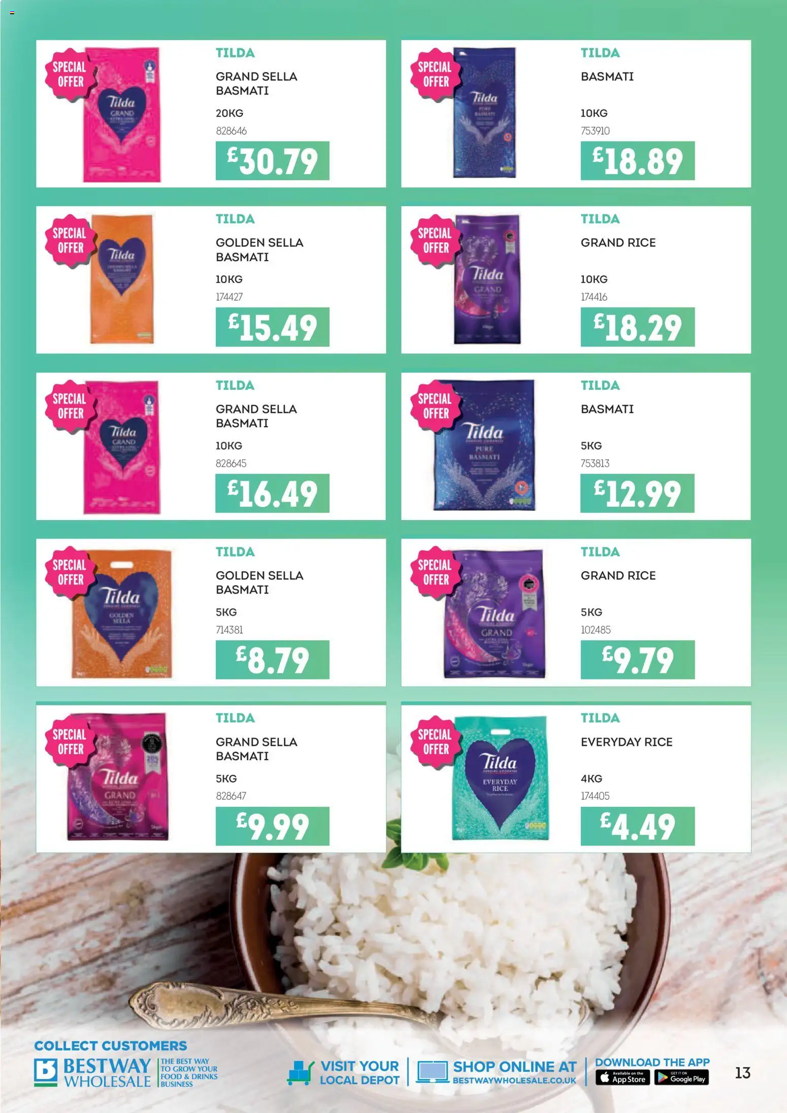 {H1} | Page: 13 | Products: Rice