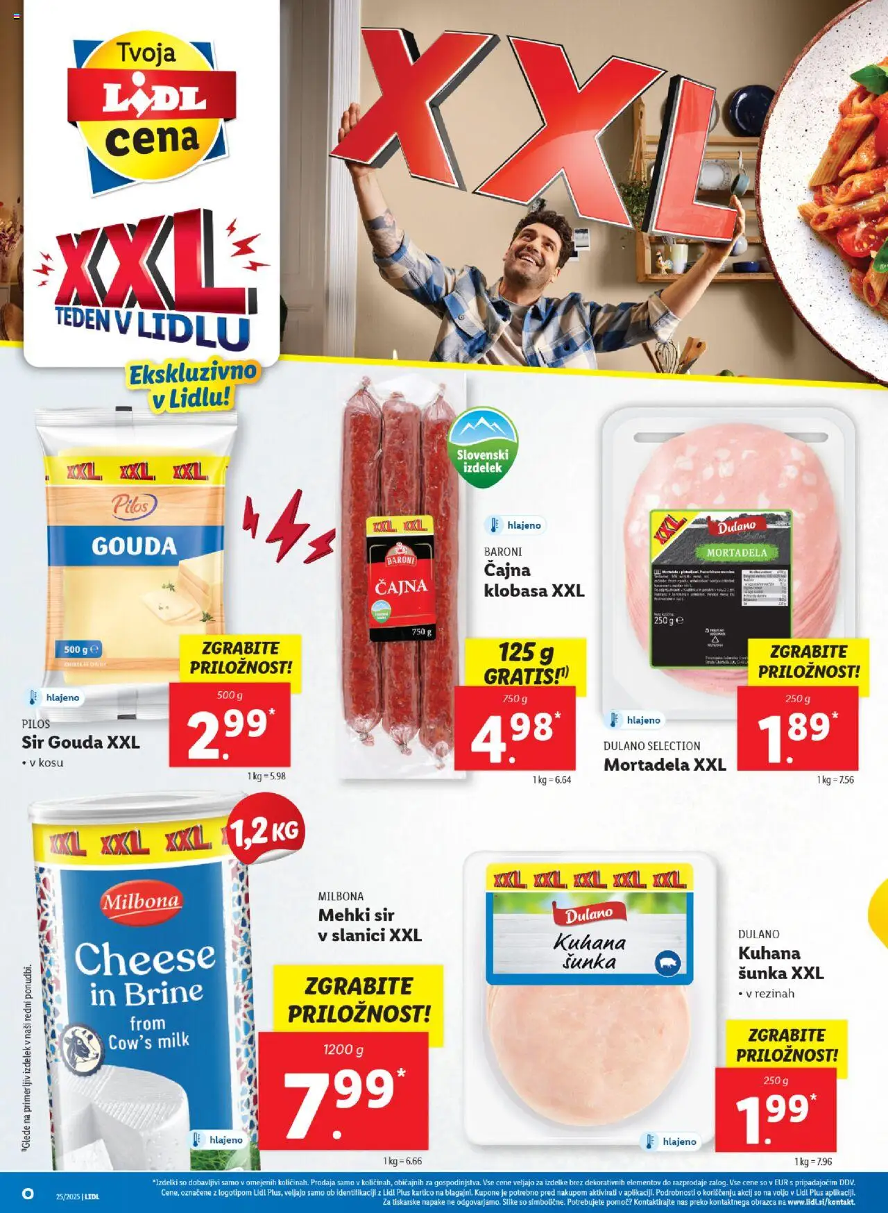 Lidl katalog │ velja od 19.06.2025 | Stran: 56 | Izdelki: Mortadela, Sir, Sunka