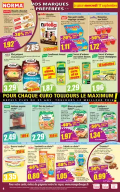  | Page: 6 | Produits: Thon, Nutella, Beurre, Champignon