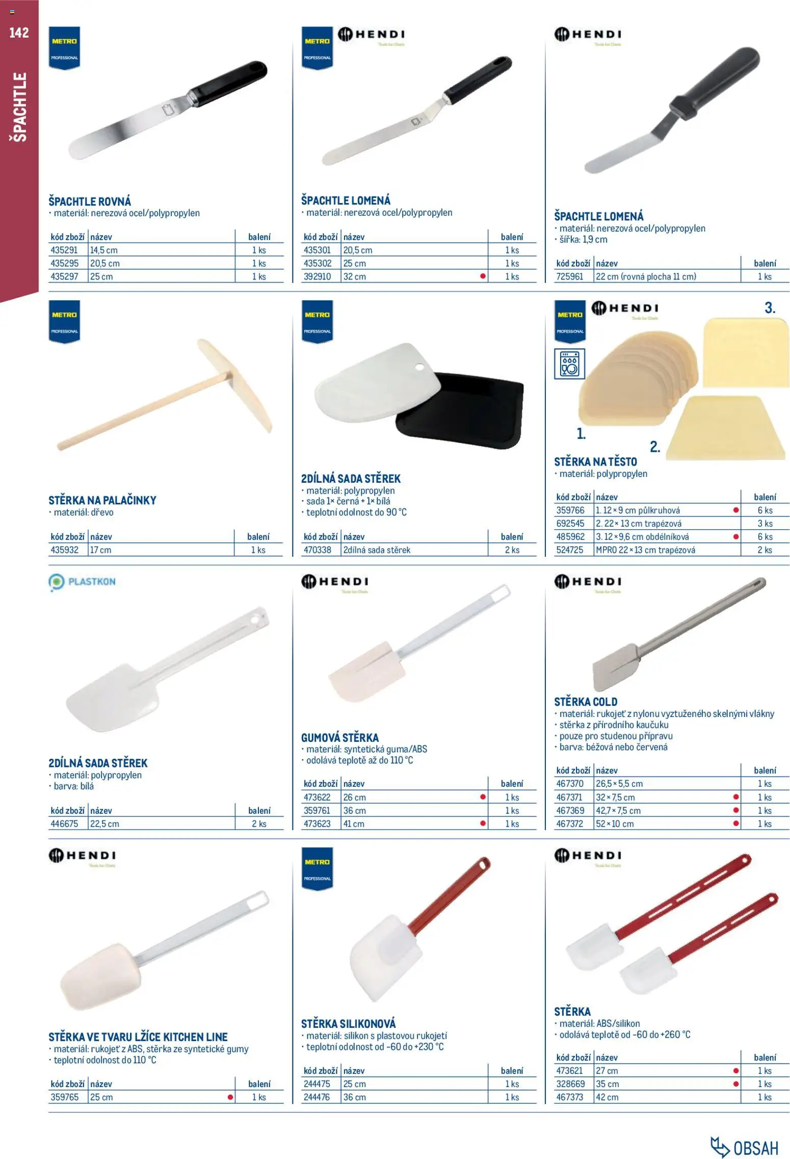 Makro leták - Gastro vybavení a zařízení od 01.02.2026 | Strana: 142 | Produkty: Lžíce, Palačinky, Silikon, Těsto