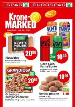 Forhåndsvisning av Spar kundeavis gyldig fra 20.10.2025