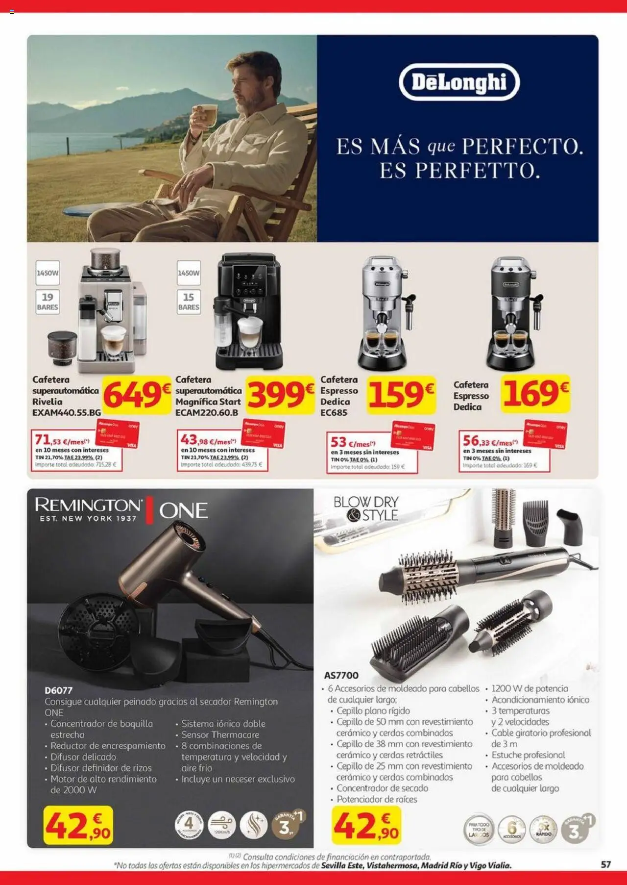 Alcampo - Canarias │ válido desde el 23.10.2025 | Página: 57 | Productos: Cepillo, Cable, Cafetera, Neceser