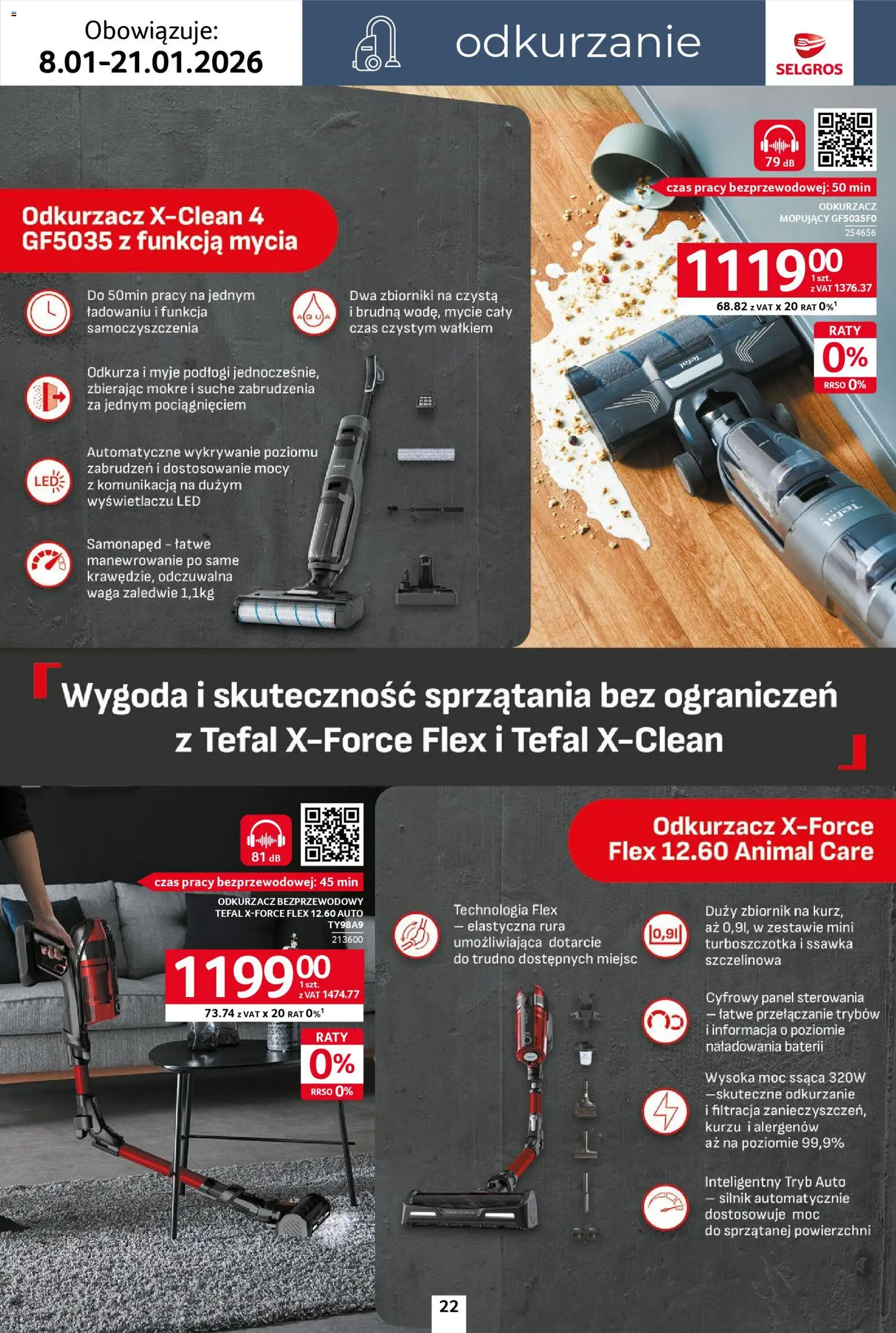 Selgros cash&carry Gazetka - Home&Deco od 08.01.2026 | Strona: 22 | Produkty: Waga, Odkurzacz, Tefal