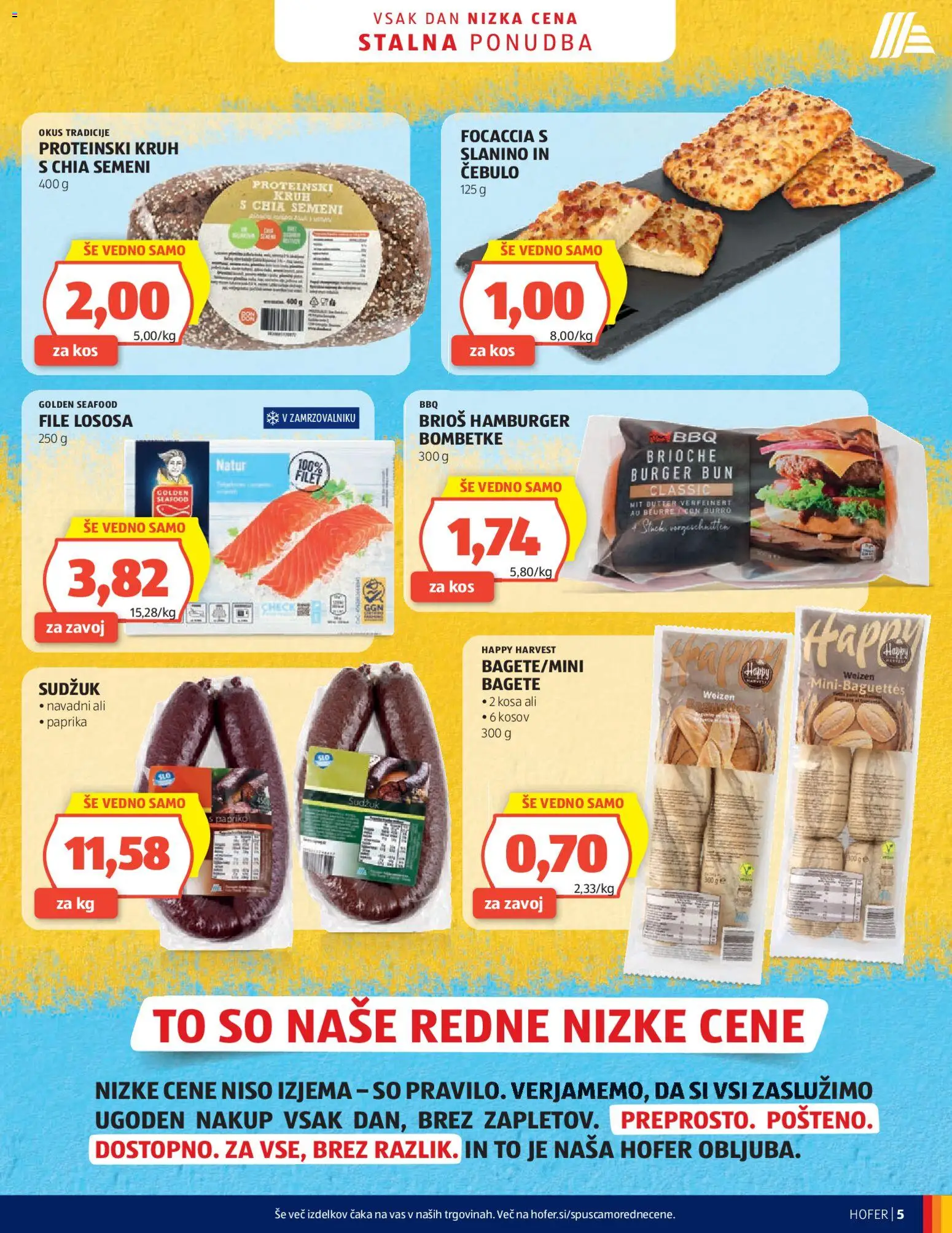 Novi Hofer katalog ponudbe – veljaven od 22.04.2026 | Stran: 5 | Izdelki: Paprika, Kos, Kruh