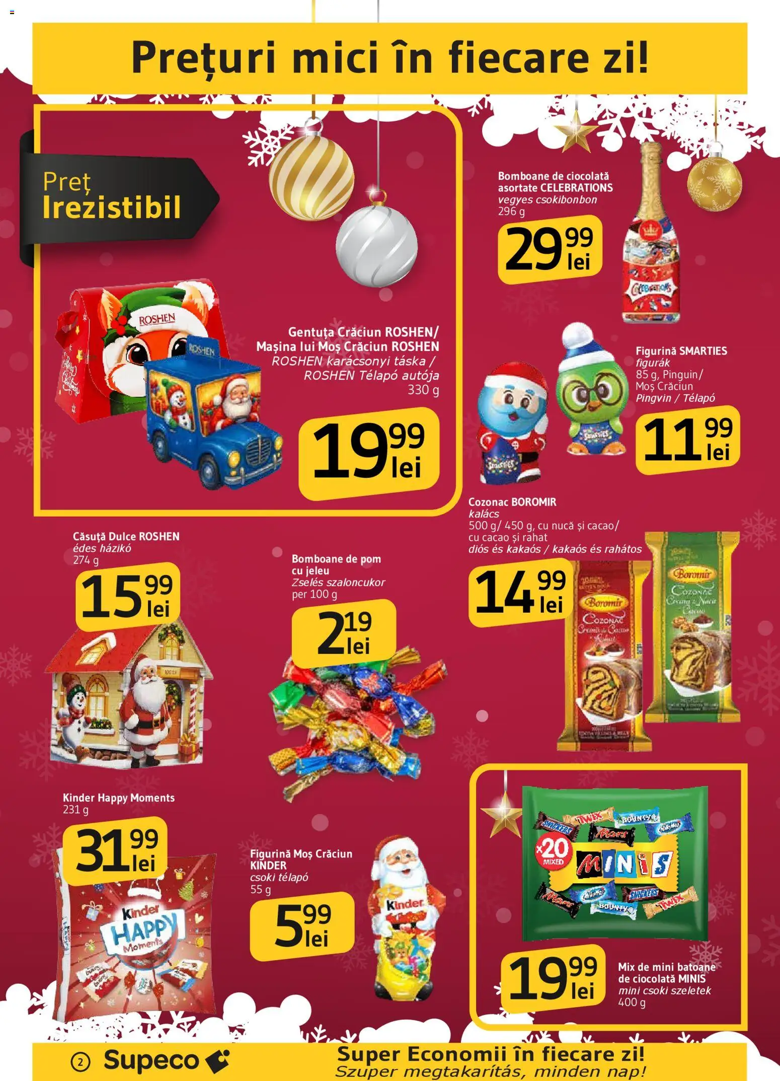 Noul catalog Supeco – valabil de la 11.12.2025 | Pagină: 2 | Produse: Mici, Ciocolată, Bomboane, Cacao
